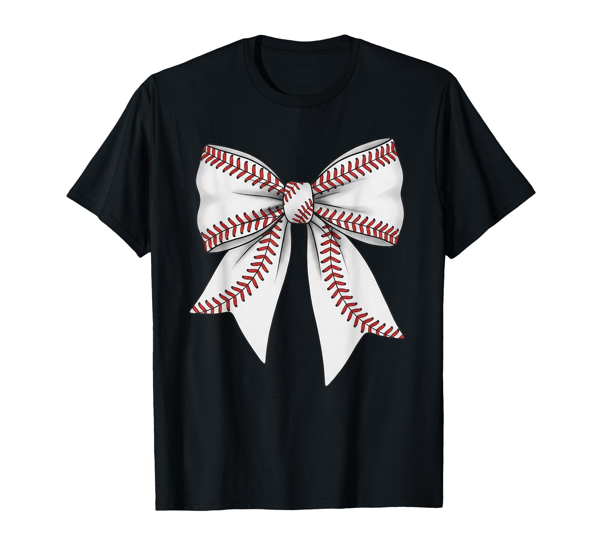 Baseball Coquette Bow Game Day Mama Mom T-Shirt - Novelty Apparel Unisex - T-Shirt, Sweatshirt, Hoodie