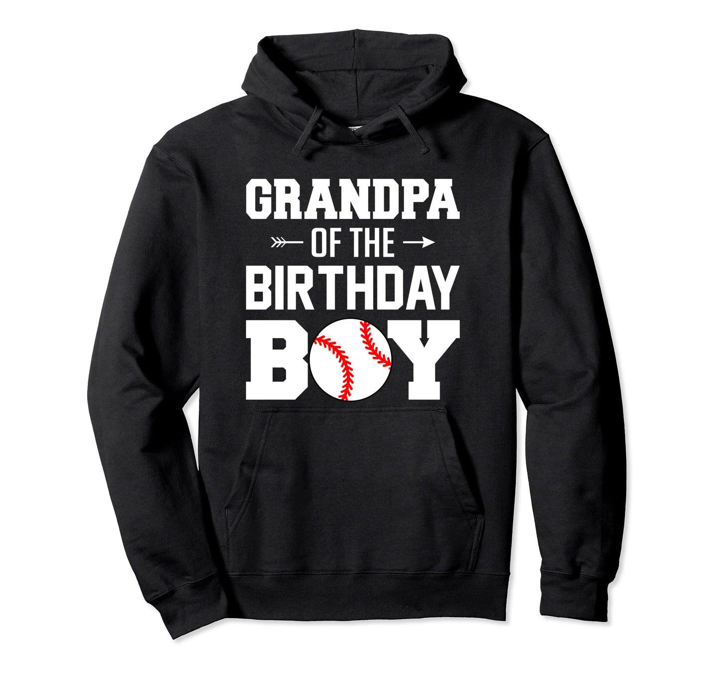 Grandpa Birthday Baseball Family Hoodie - Aesthetic Graphic for Adults - T-Shirt, Sweatshirt, Hoodie