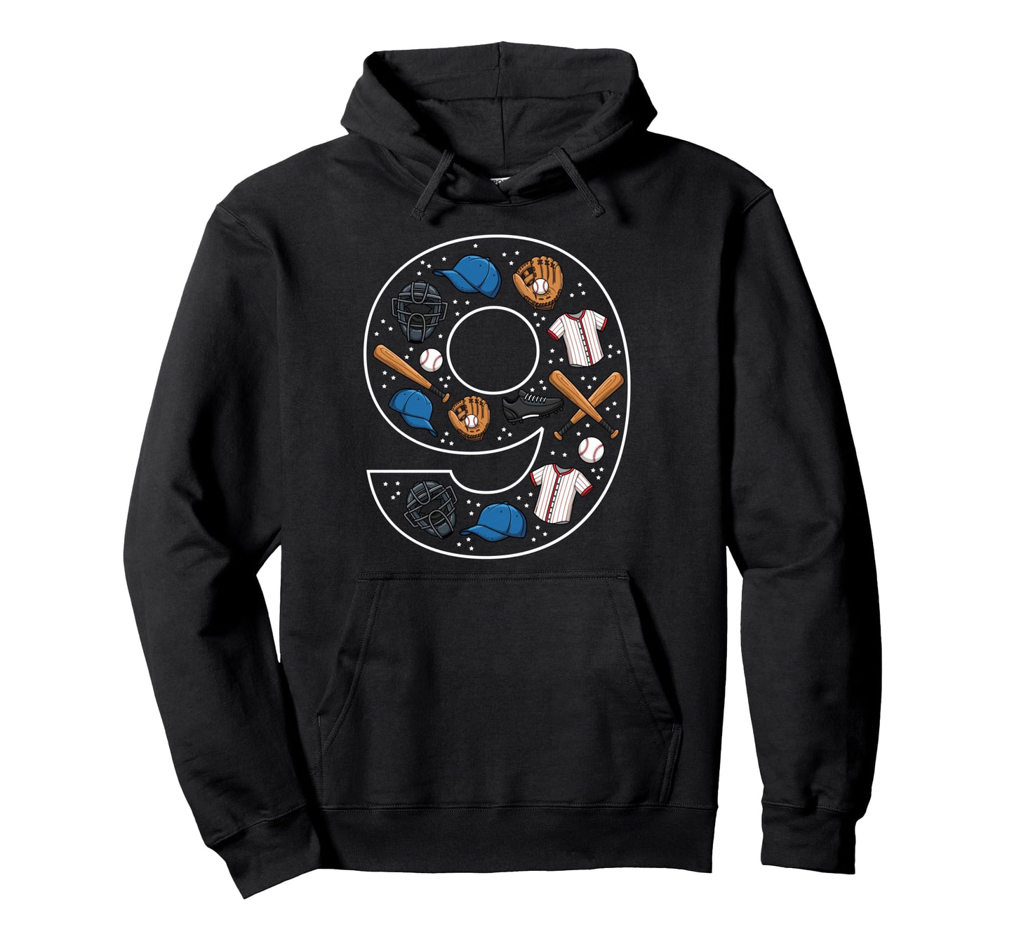 9Th Birthday 9 Year Old Baseball Hoodie - Streetwear Style Men Women - T-Shirt, Sweatshirt, Hoodie