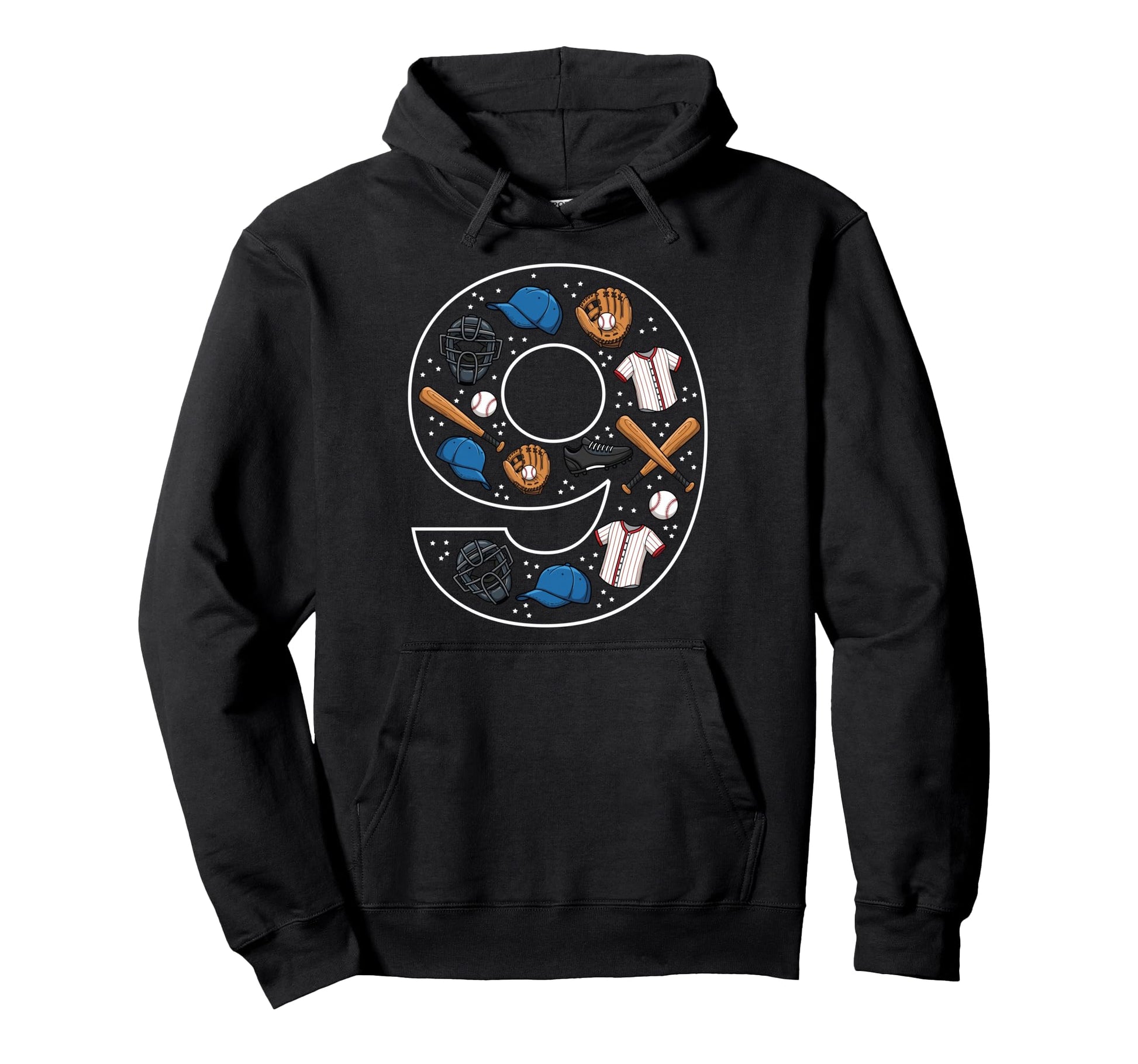 9Th Birthday 9 Year Old Baseball Hoodie - Streetwear Style Men Women - T-Shirt, Sweatshirt, Hoodie