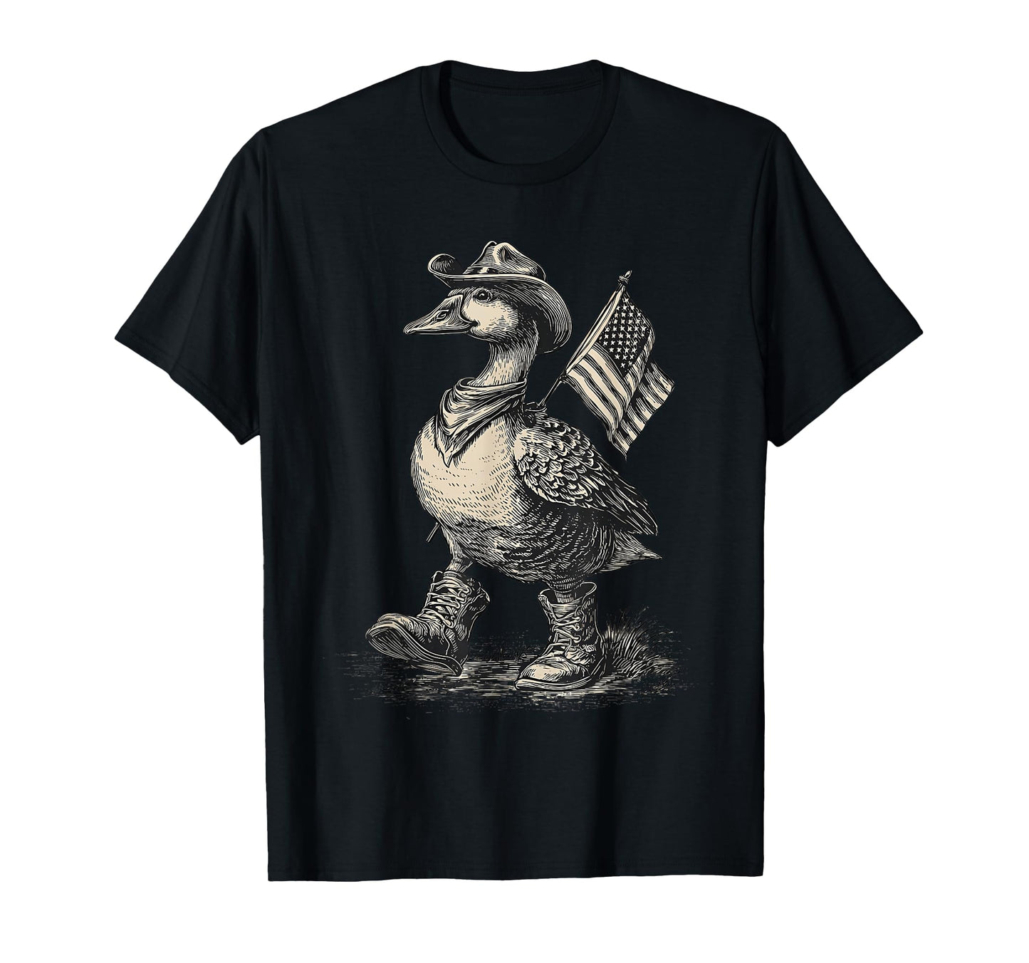 Goose Cowboy Rodeo Cowgirl Western T-Shirt - Custom Art Print Unisex - T-Shirt, Sweatshirt, Hoodie
