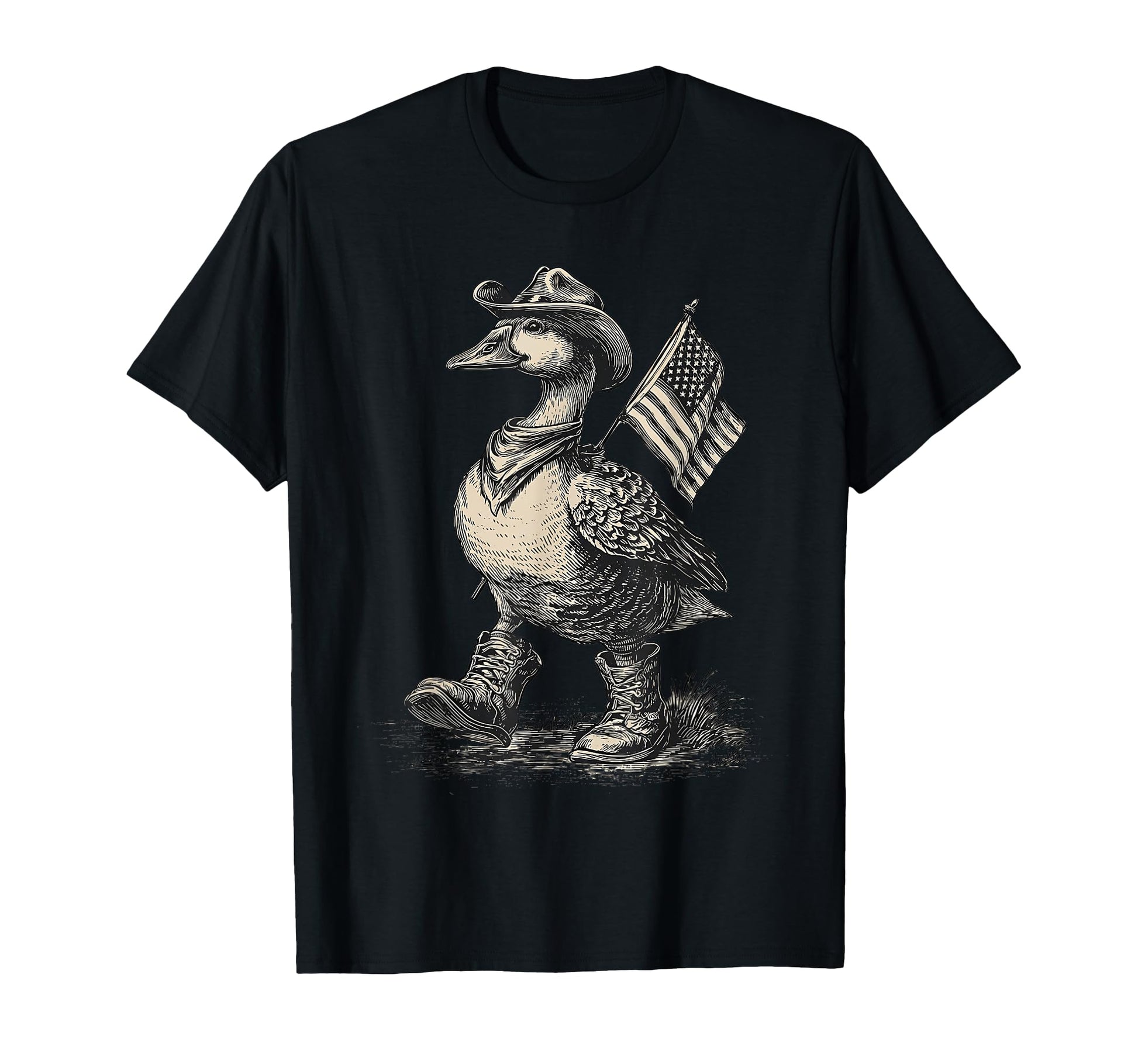 Goose Cowboy Rodeo Cowgirl Western T-Shirt - Custom Art Print Unisex - T-Shirt, Sweatshirt, Hoodie