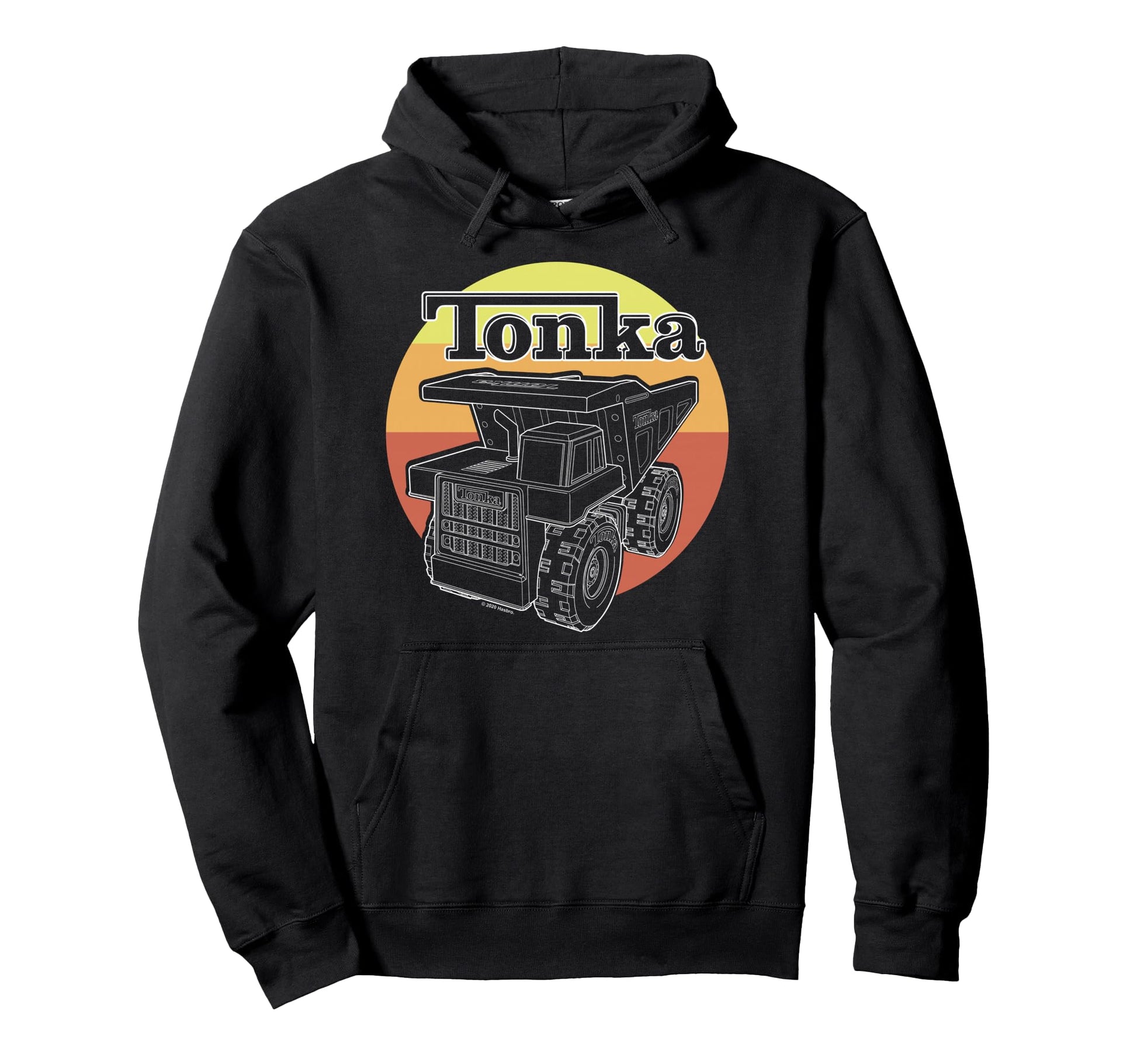 Tonka Sunset Stripe Truck Logo Hoodie - Unique Graphic for Adults - T-Shirt, Sweatshirt, Hoodie