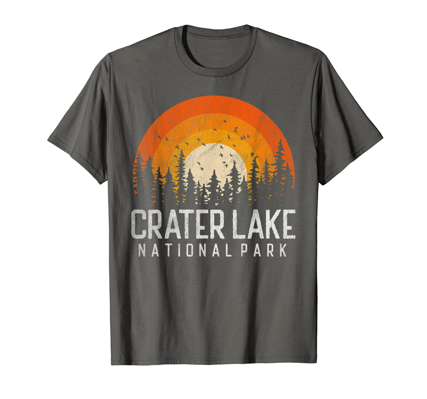 Crater Lake Us National Park Oregon 80S T-Shirt - Custom Art Print Unisex - T-Shirt, Sweatshirt, Hoodie
