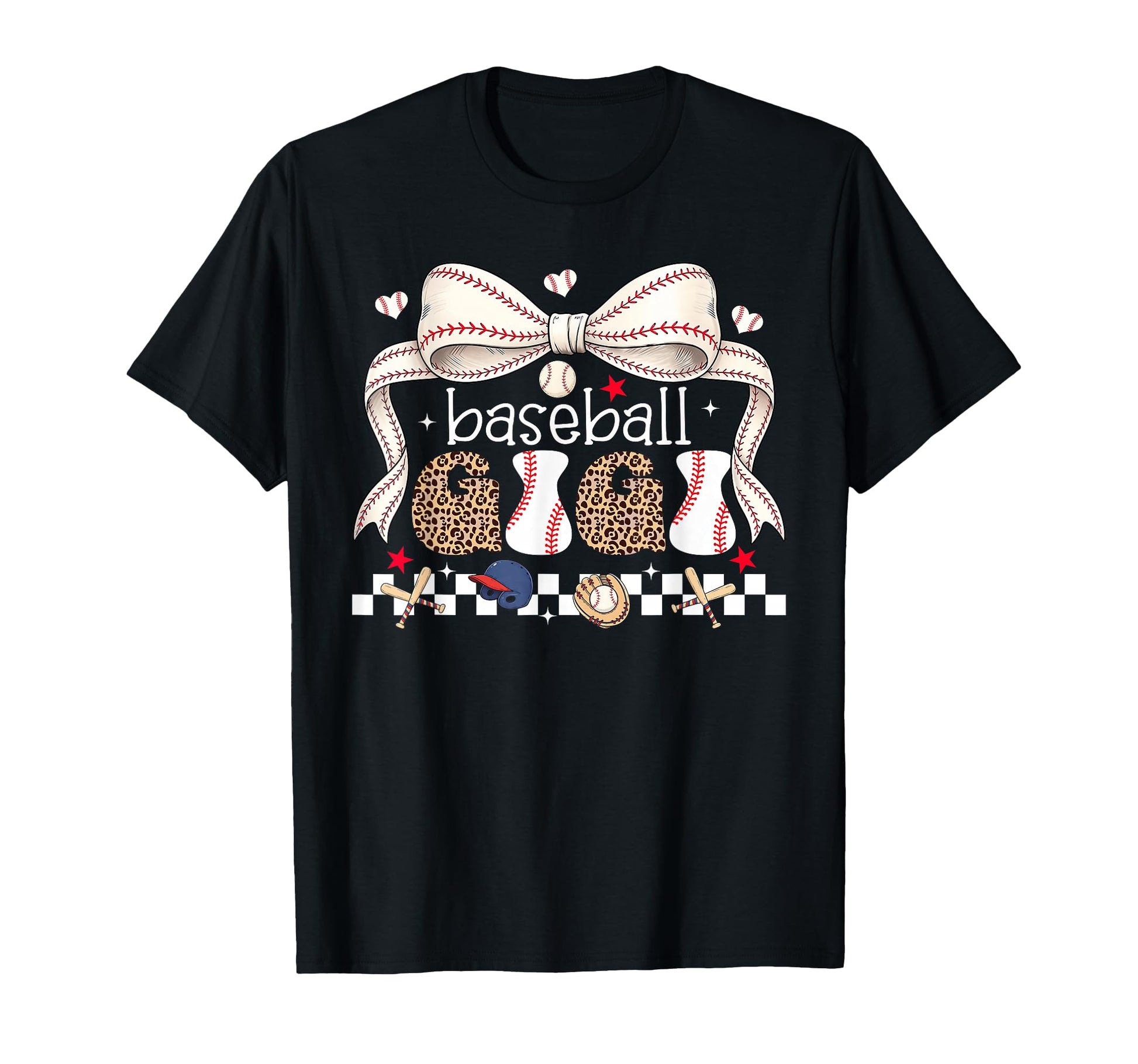 Baseball Gigi Coquette Bow Baseball T-Shirt - Minimalist Print Men Women - T-Shirt, Sweatshirt, Hoodie