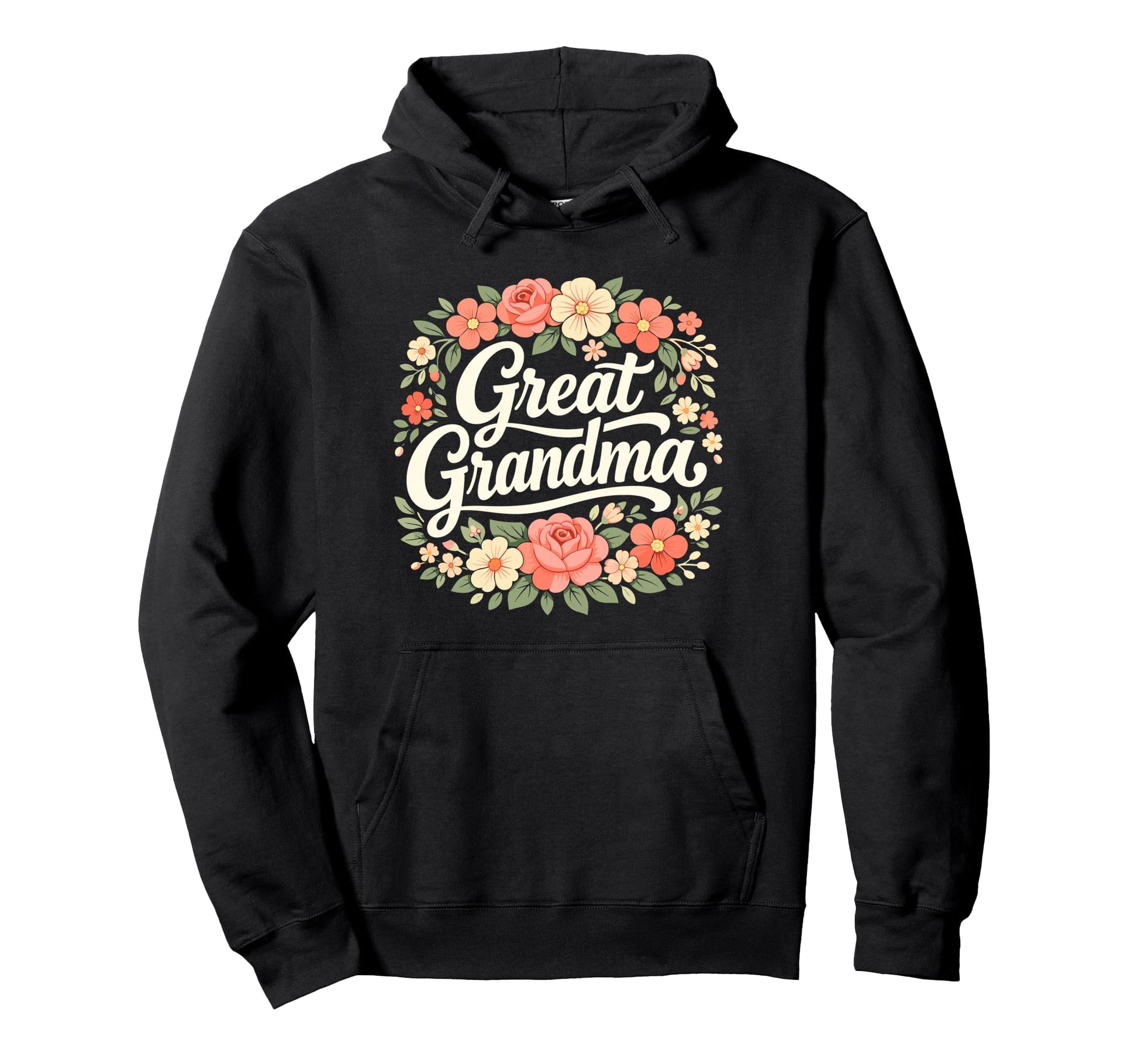 Wildflowers Great Grandma Floral Mothers Hoodie - Minimalist Print Unisex - T-Shirt, Sweatshirt, Hoodie