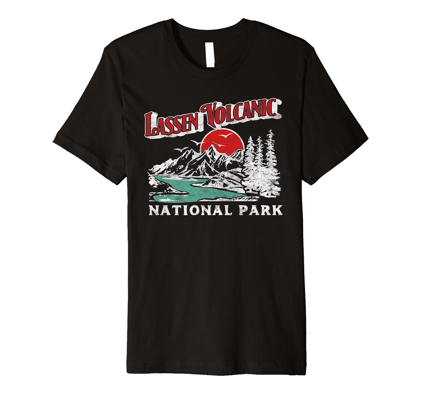 Lassen Volcanic National Park 80S T-Shirt - Aesthetic Graphic for Adults - T-Shirt, Sweatshirt, Hoodie