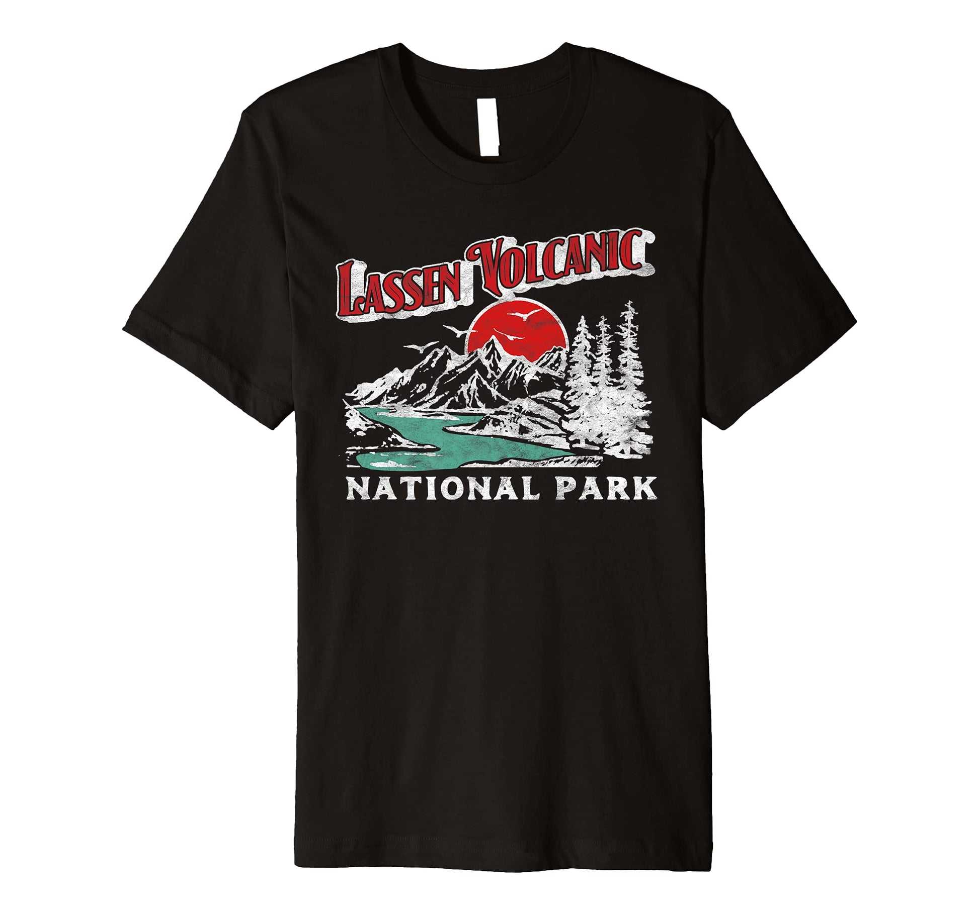 Lassen Volcanic National Park 80S T-Shirt - Aesthetic Graphic for Adults - T-Shirt, Sweatshirt, Hoodie