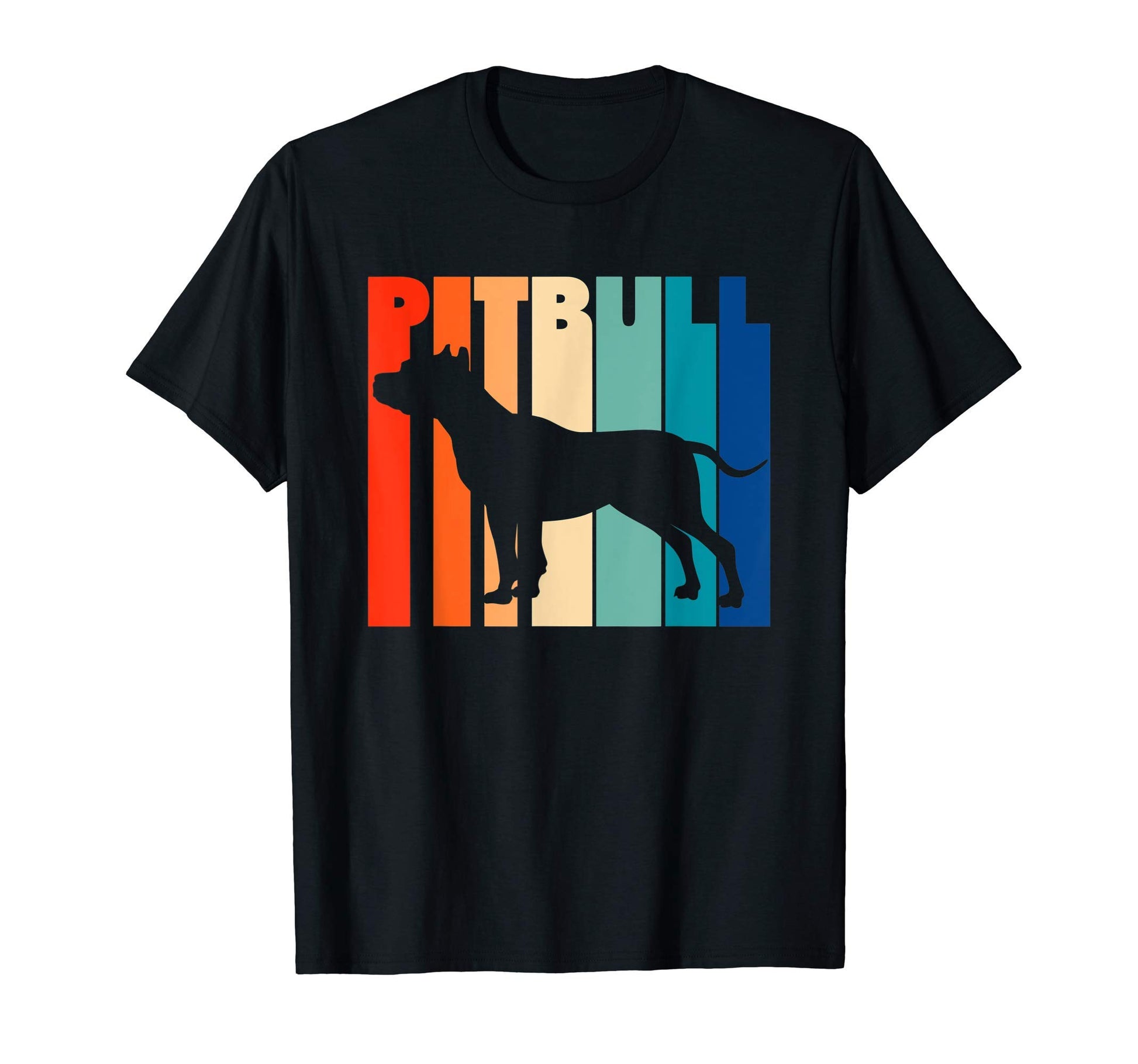 Pit Bull Stripes 60S 70S 80S T-Shirt - Custom Art Print Men Women - T-Shirt, Sweatshirt, Hoodie