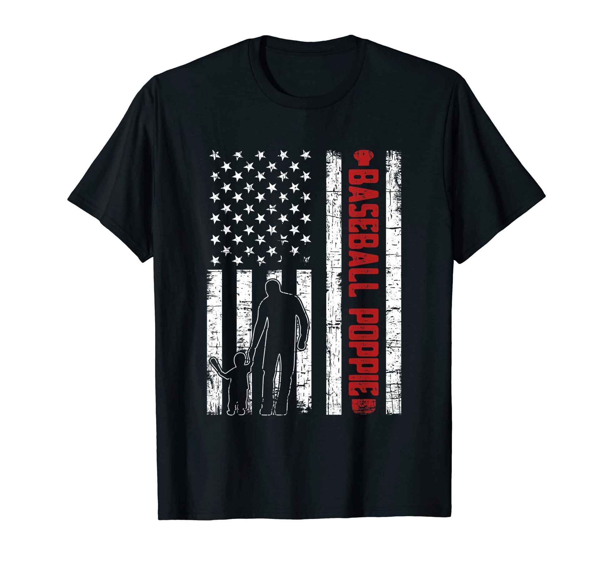 Distressed Usa American Flag Baseball T-Shirt - Trendy Graphic Unisex - T-Shirt, Sweatshirt, Hoodie