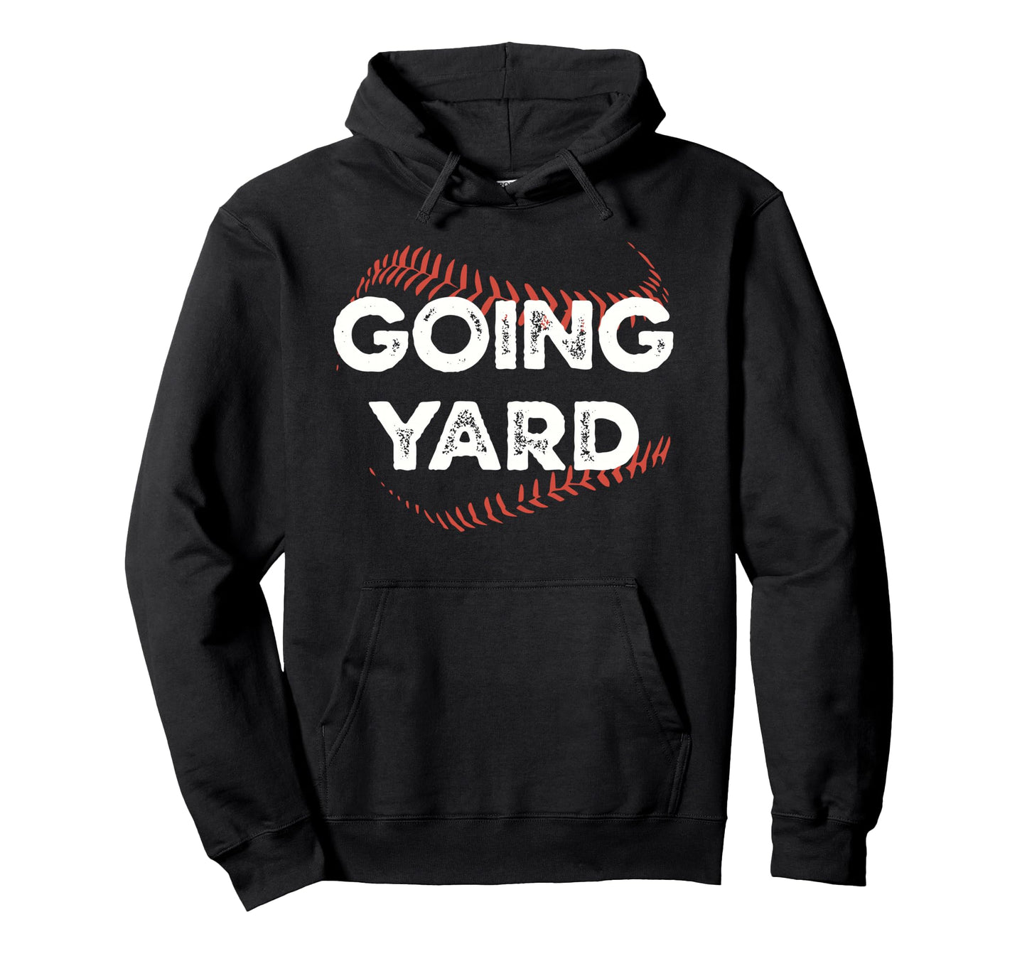 Funny Baseball Seams Going Yard Hoodie - Casual Everyday Wear for Adults - T-Shirt, Sweatshirt, Hoodie