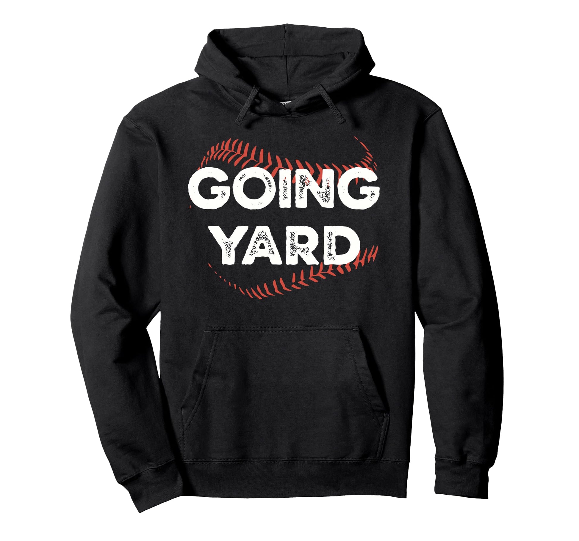 Funny Baseball Seams Going Yard Hoodie - Casual Everyday Wear for Adults - T-Shirt, Sweatshirt, Hoodie