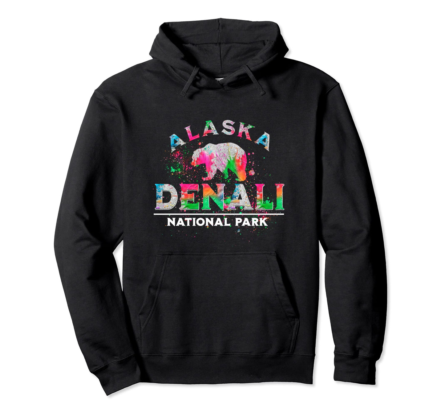 Denali National Park Alaska Grizzly Bear Hoodie - Novelty Apparel Unisex - T-Shirt, Sweatshirt, Hoodie