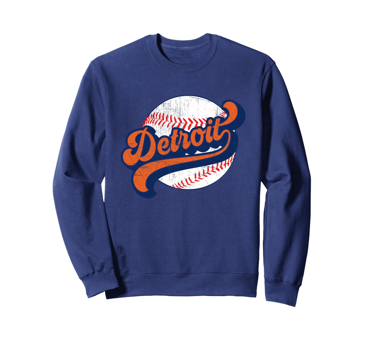 Detroit Baseball Sweatshirt - Custom Art Print for Adults - T-Shirt, Sweatshirt, Hoodie