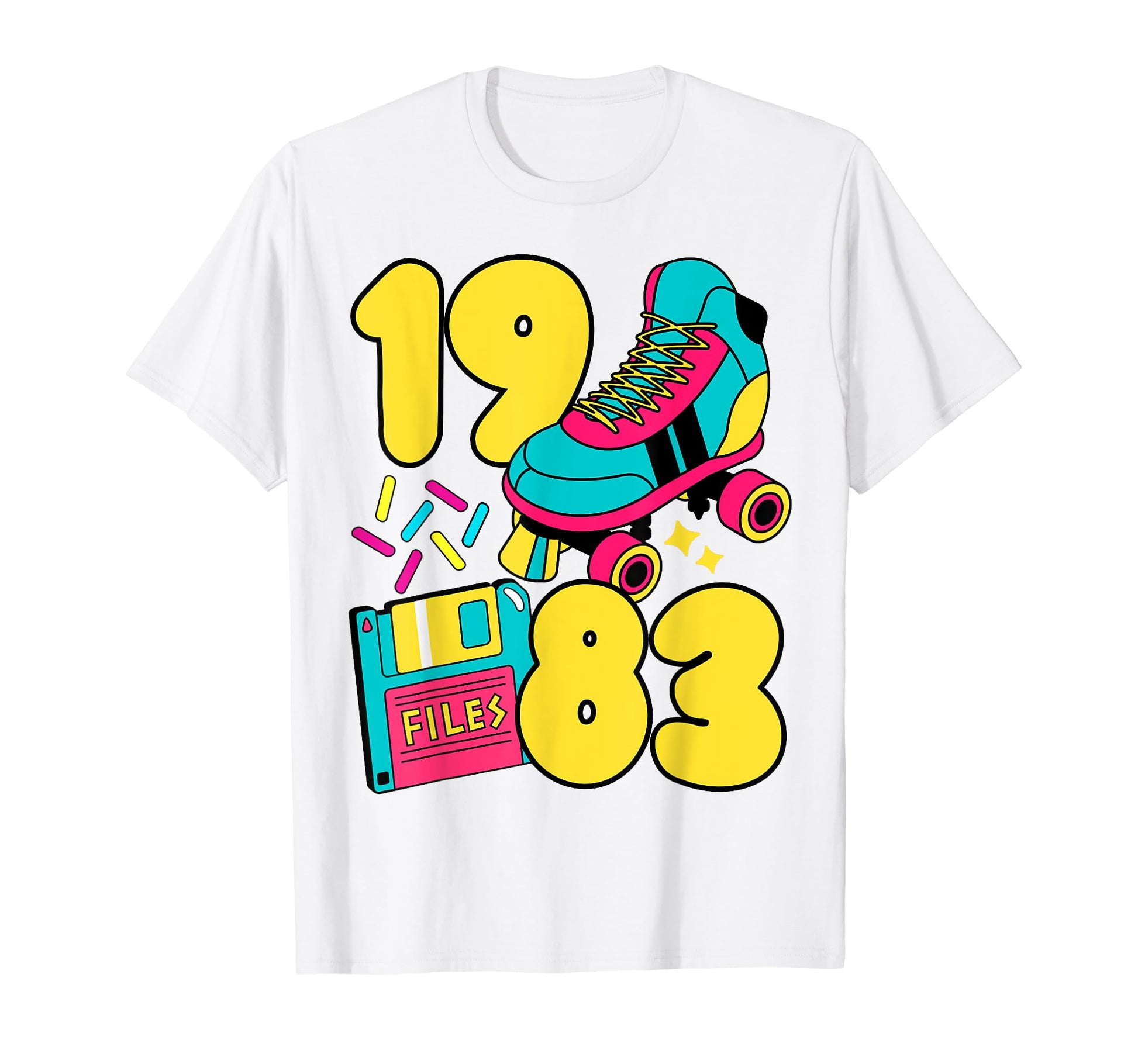 1983 Slow Tec 80S Candy Roller Rink T-Shirt - Custom Art Print for Adults - T-Shirt, Sweatshirt, Hoodie