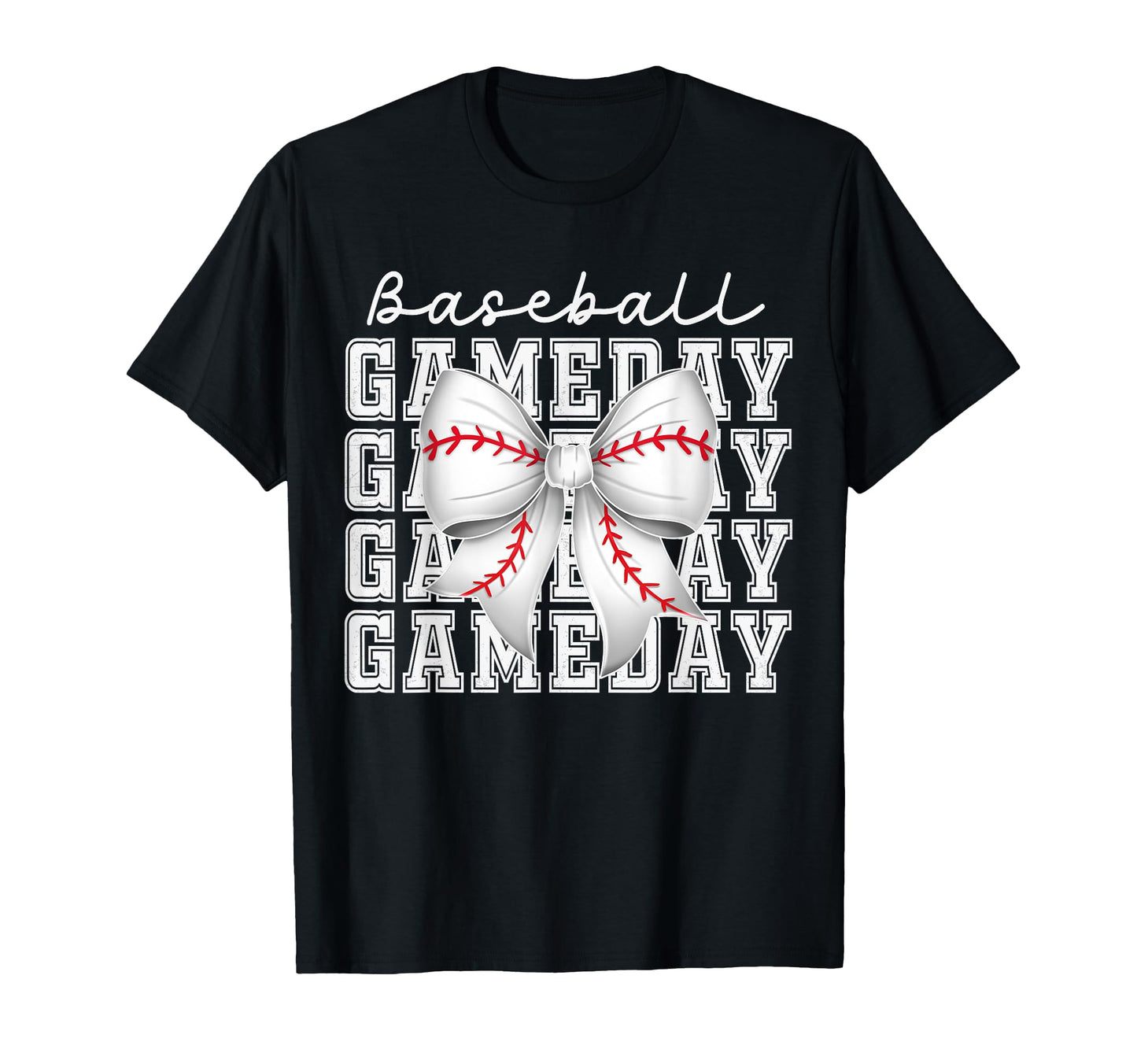 Baseball Game Day Mom Coquette Bow T-Shirt - Aesthetic Graphic Unisex - T-Shirt, Sweatshirt, Hoodie