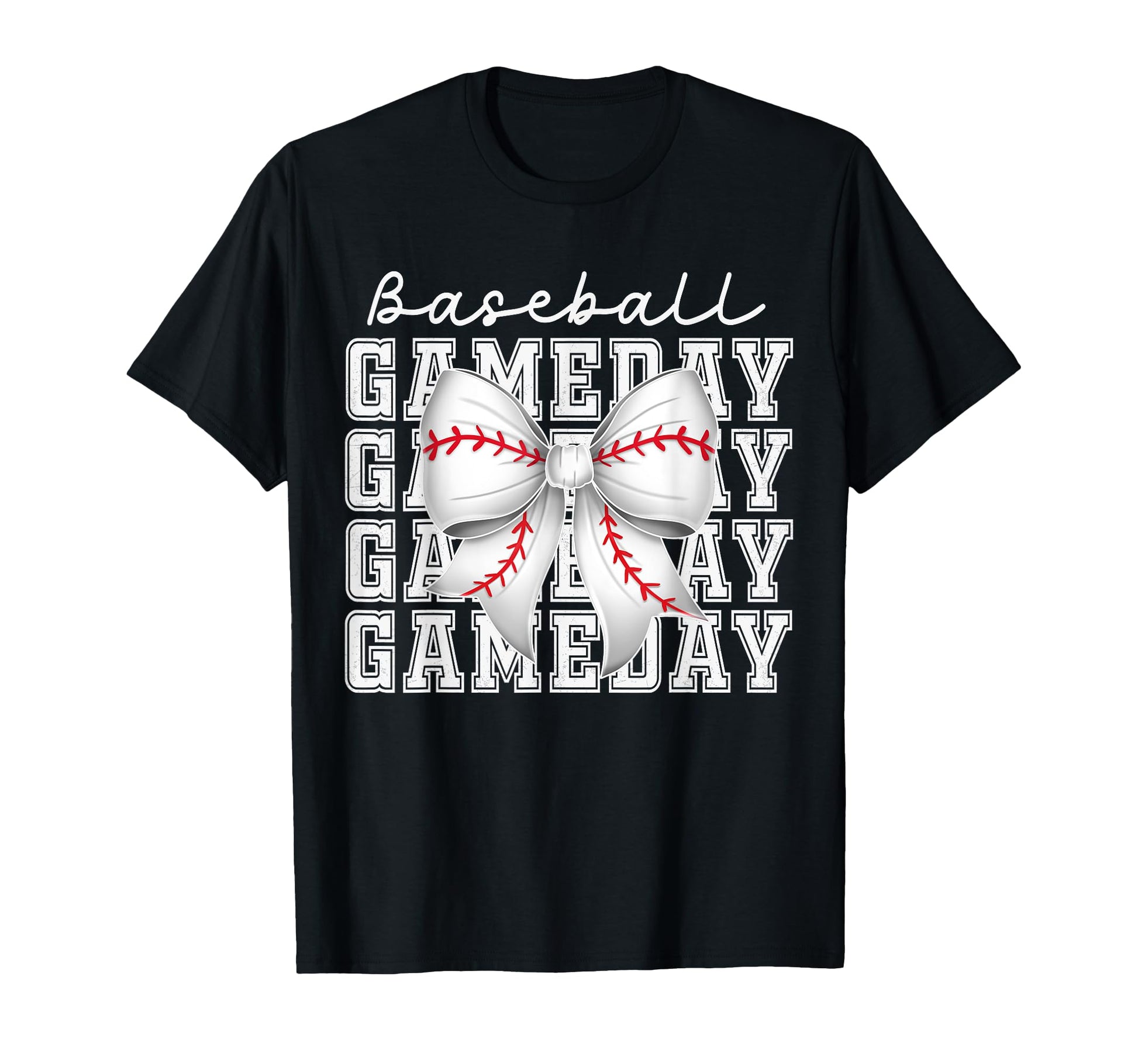 Baseball Game Day Mom Coquette Bow T-Shirt - Aesthetic Graphic Unisex - T-Shirt, Sweatshirt, Hoodie