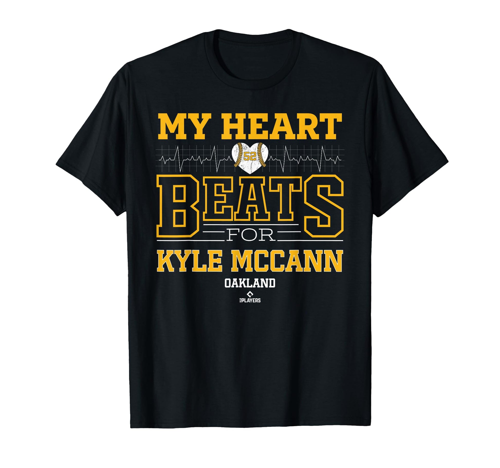 My Heart Beats Kyle Mccann Oakland T-Shirt - Novelty Apparel Unisex - T-Shirt, Sweatshirt, Hoodie