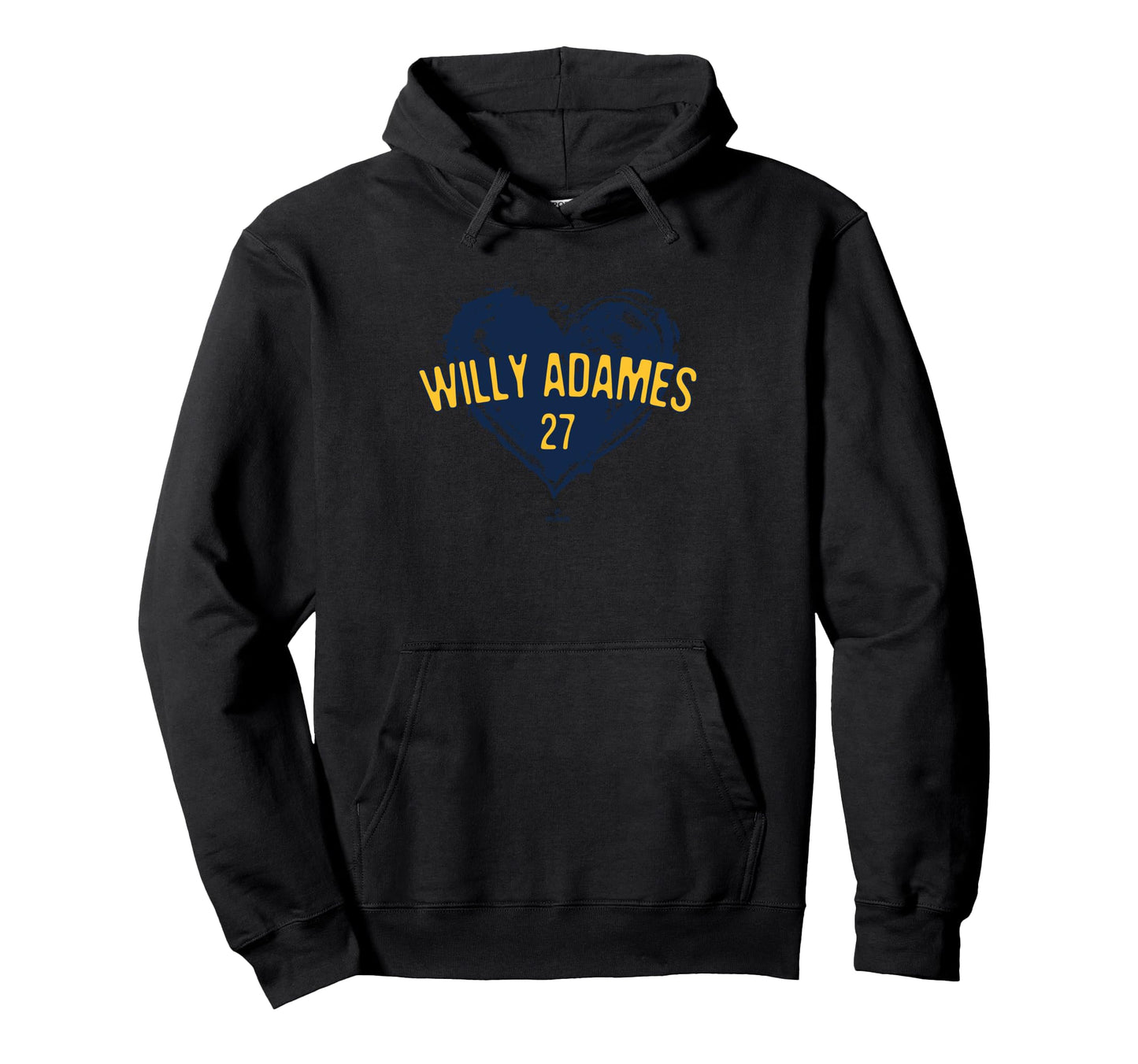 Distressed Heart Willy Adames Milwaukee Hoodie - Aesthetic Graphic Unisex - T-Shirt, Sweatshirt, Hoodie