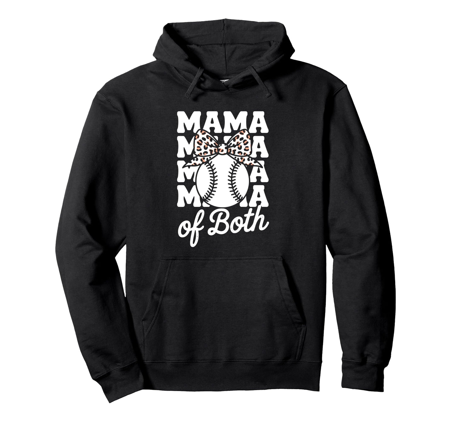 Leopard Mothers Day Mama Mom Both Hoodie - Streetwear Style Unisex - T-Shirt, Sweatshirt, Hoodie