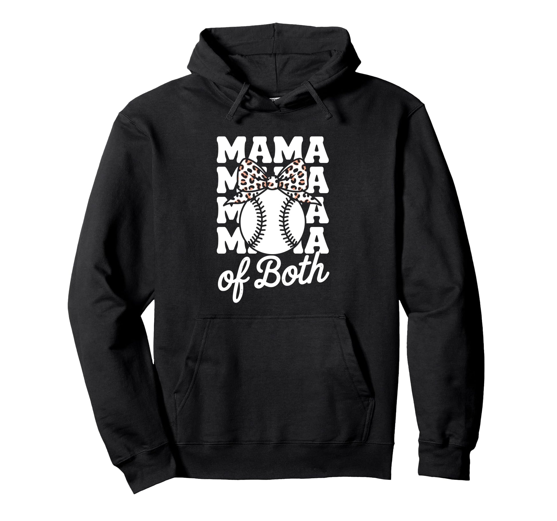 Leopard Mothers Day Mama Mom Both Hoodie - Streetwear Style Unisex - T-Shirt, Sweatshirt, Hoodie