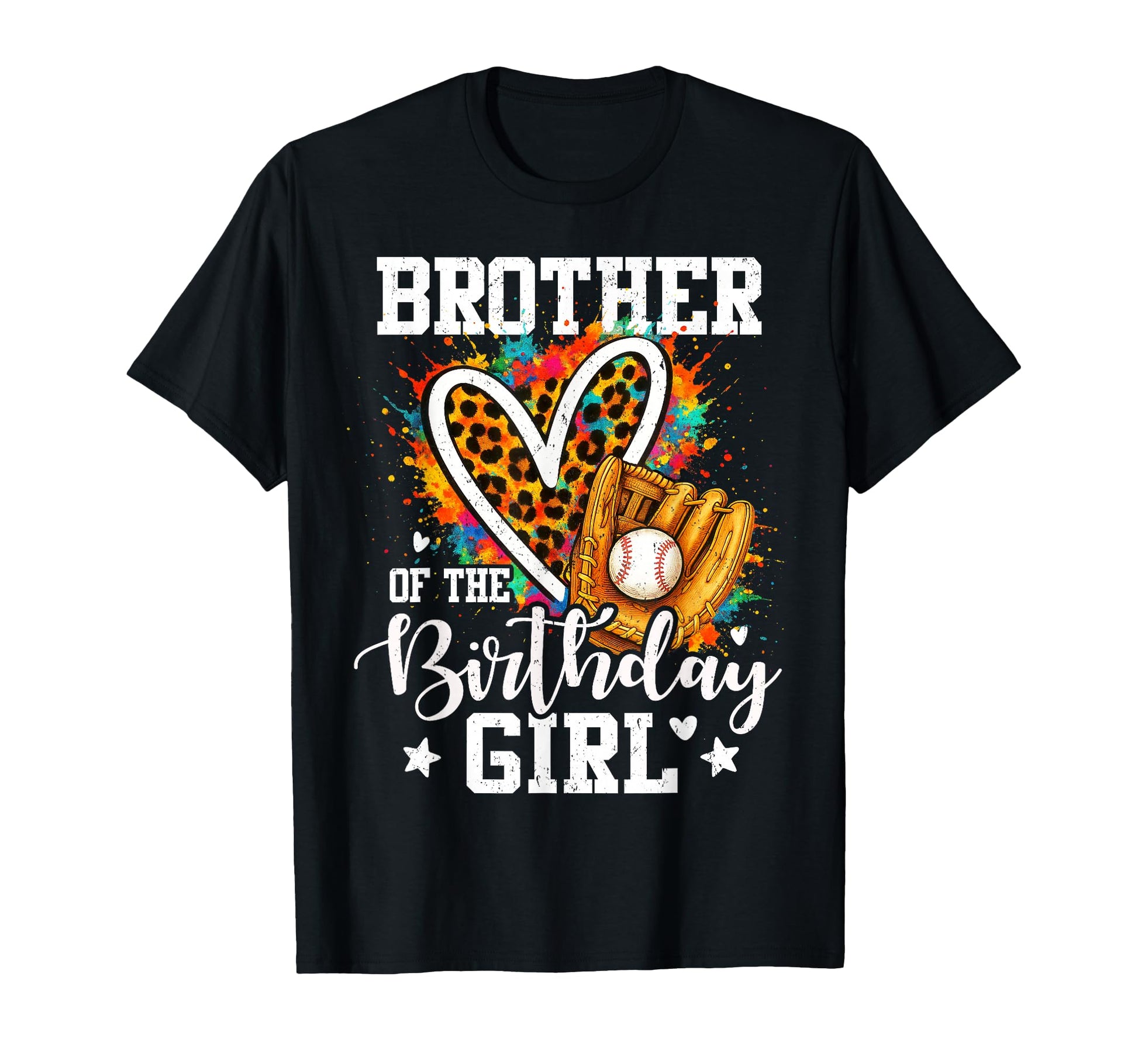 Brother Birthday Baseball Player Leopard T-Shirt - Streetwear Style Unisex - T-Shirt, Sweatshirt, Hoodie