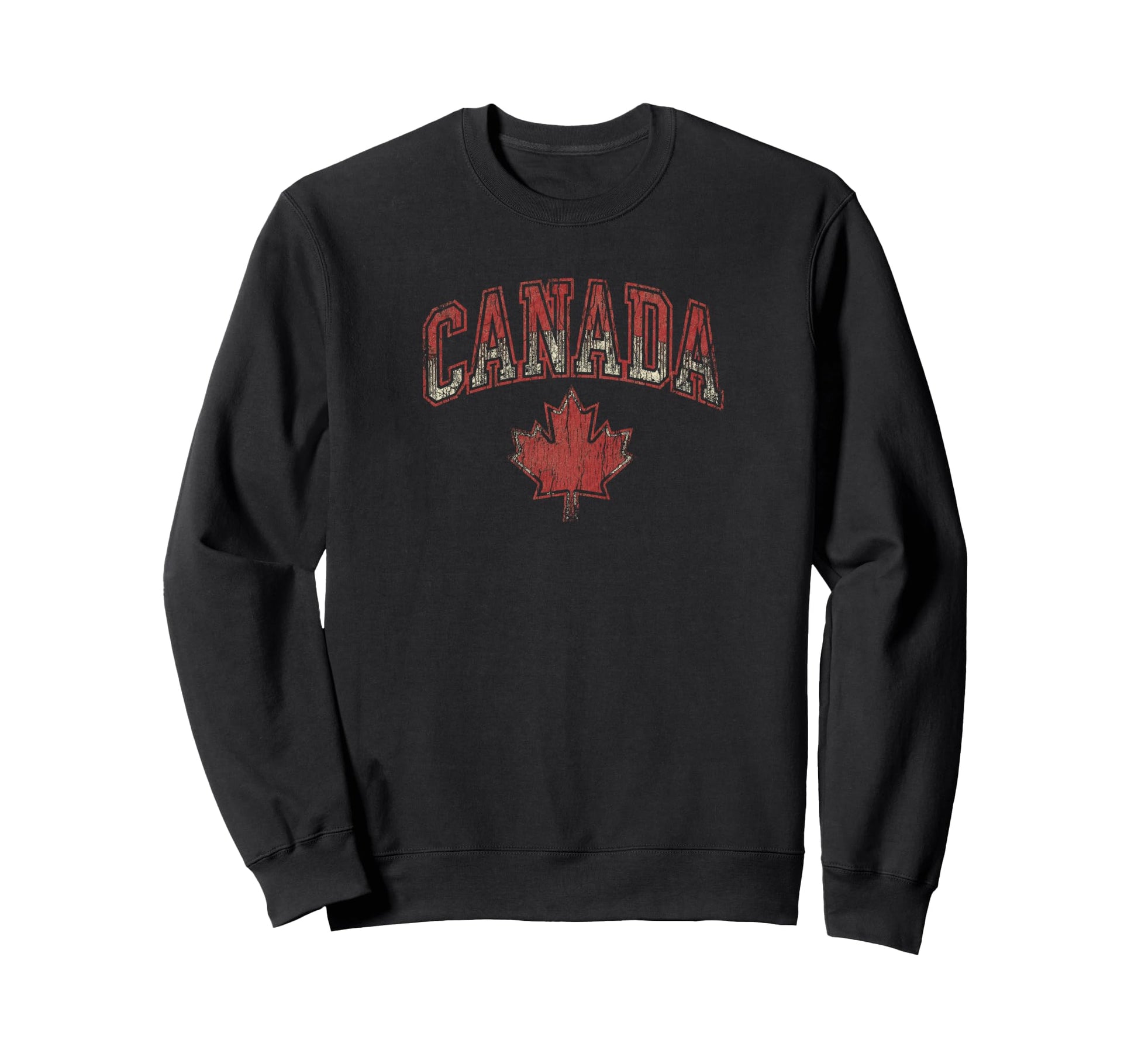 Canada Maple Leaf Flag Heavy Sweatshirt - Custom Art Print Men Women - T-Shirt, Sweatshirt, Hoodie