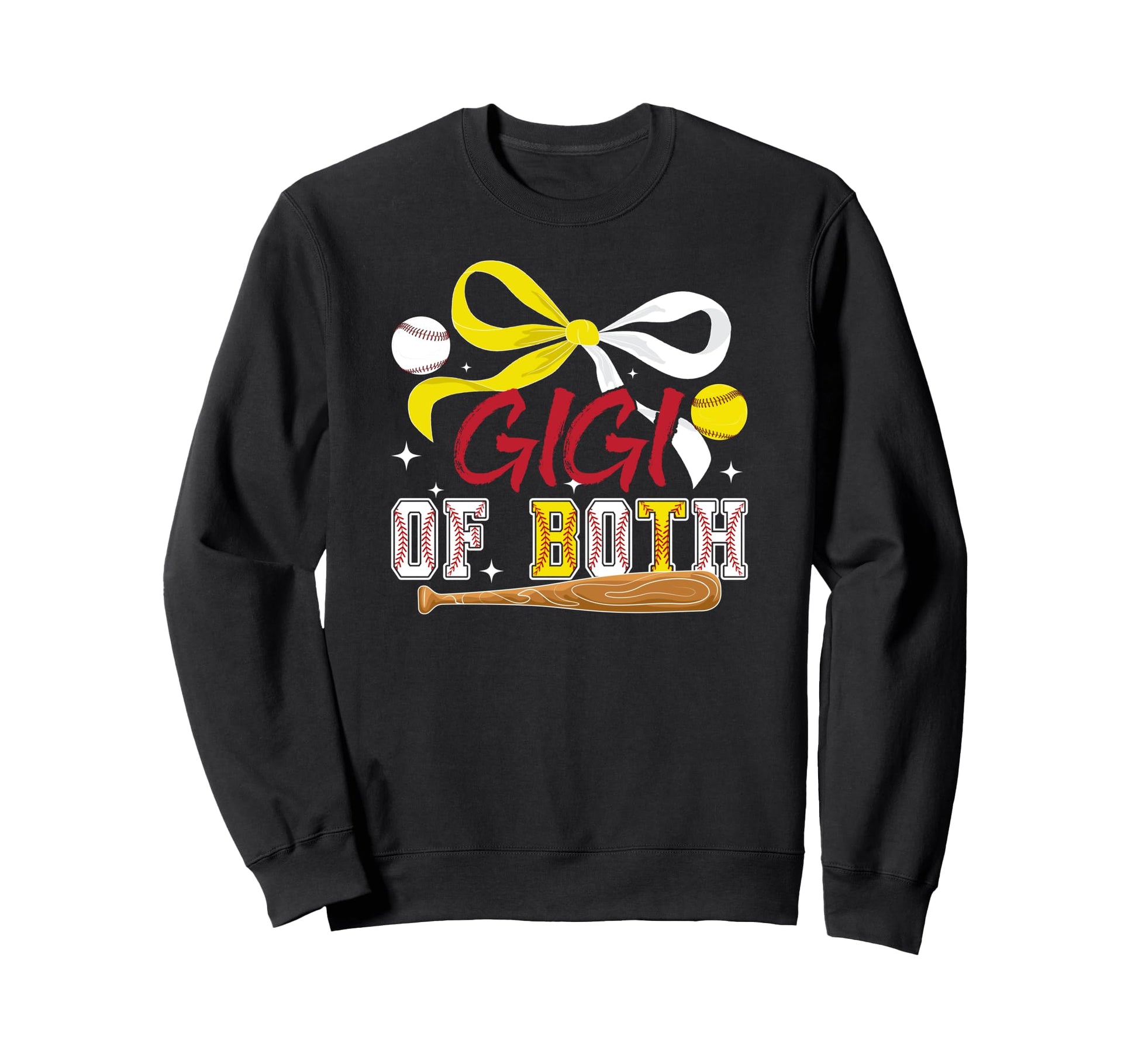Gigi Both Coquette Baseball Softball Sweatshirt - Graphic Print for Adults - T-Shirt, Sweatshirt, Hoodie