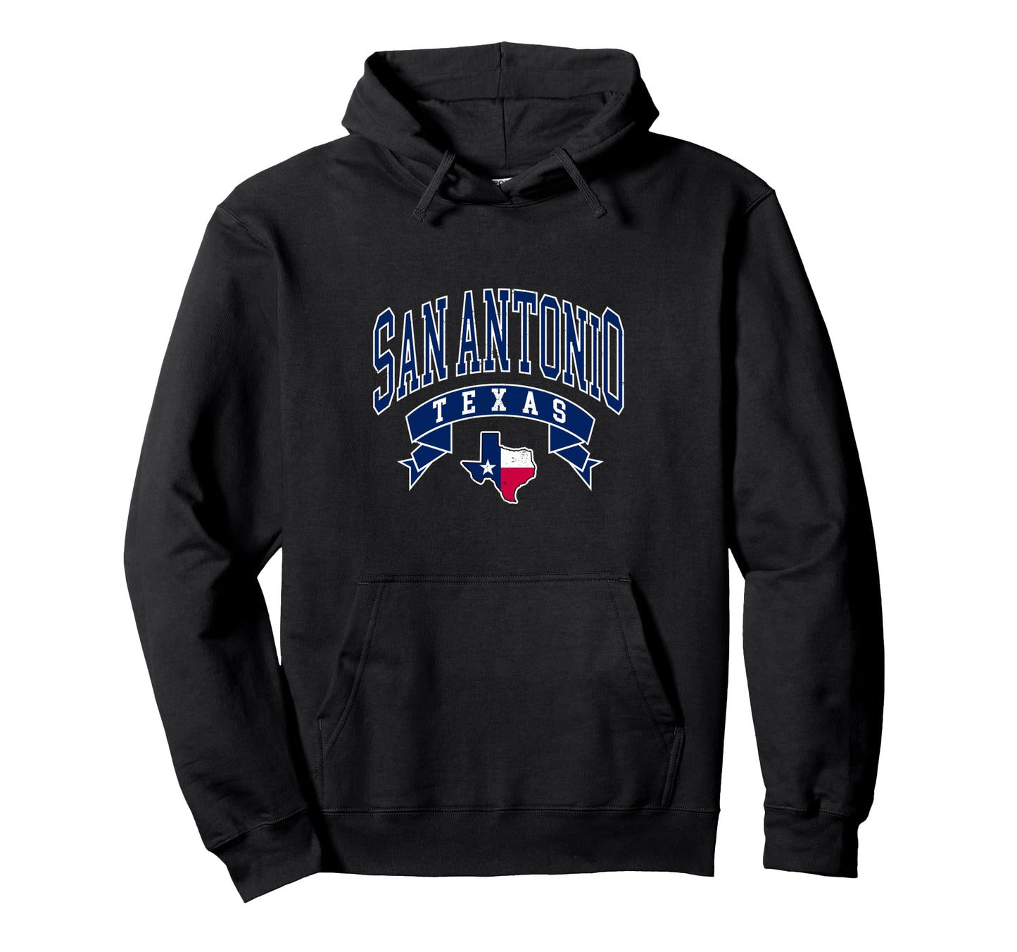 San Antonio Athletic Typography Texas Hoodie - Fun Novelty Design Unisex - T-Shirt, Sweatshirt, Hoodie
