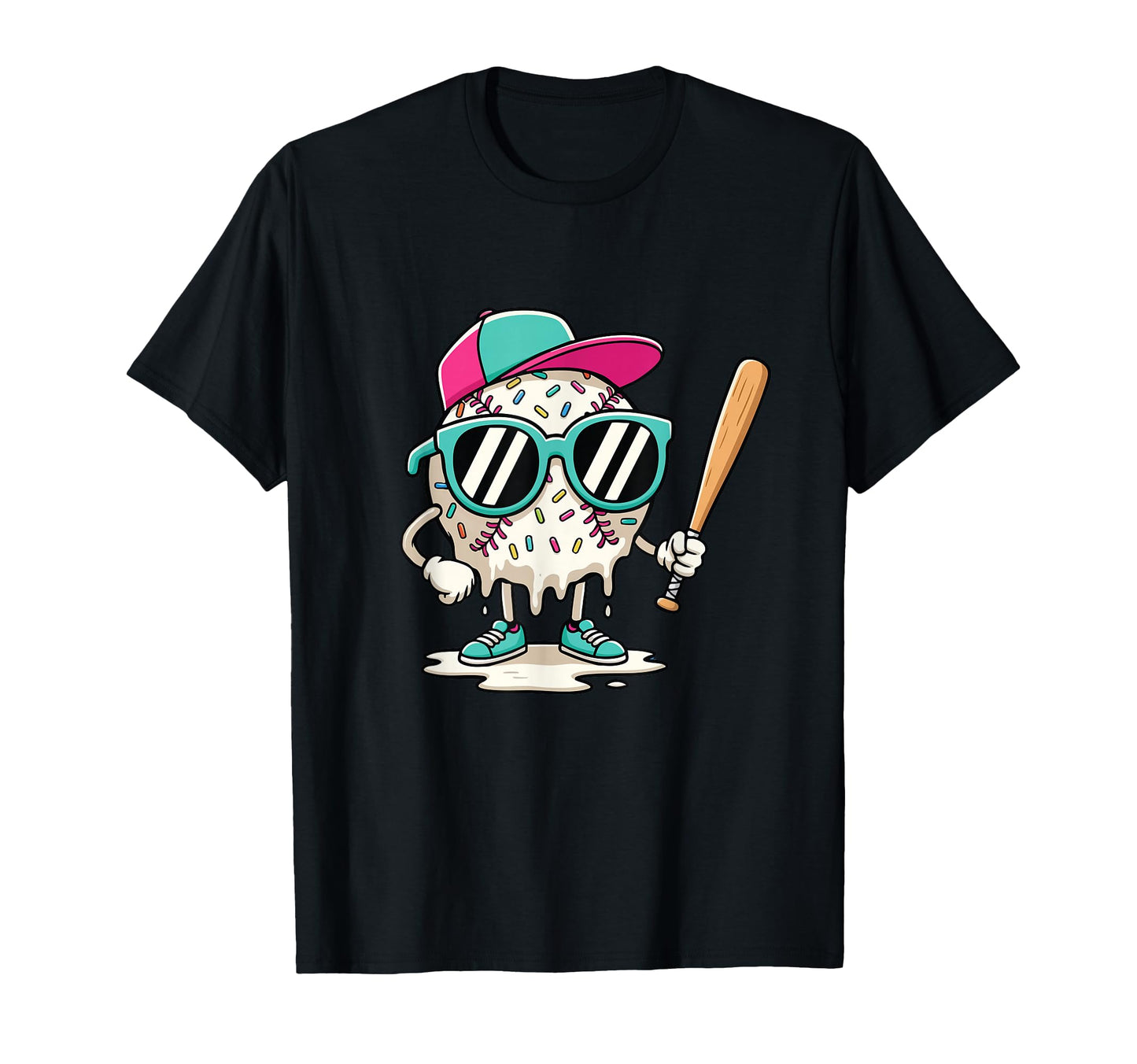 Dripping Baseball Baseball Lover T-Shirt - Minimalist Print for Adults - T-Shirt, Sweatshirt, Hoodie