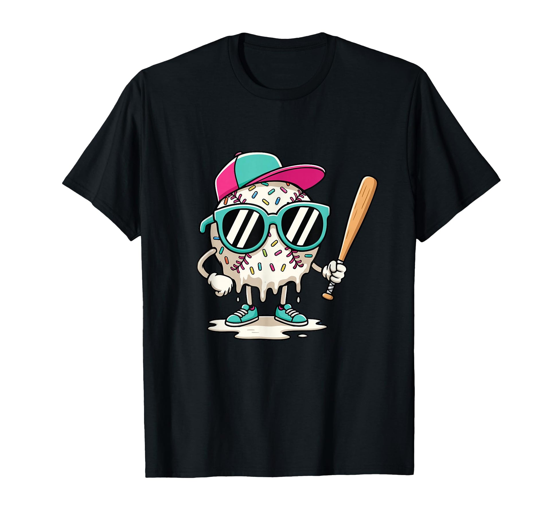 Dripping Baseball Baseball Lover T-Shirt - Minimalist Print for Adults - T-Shirt, Sweatshirt, Hoodie