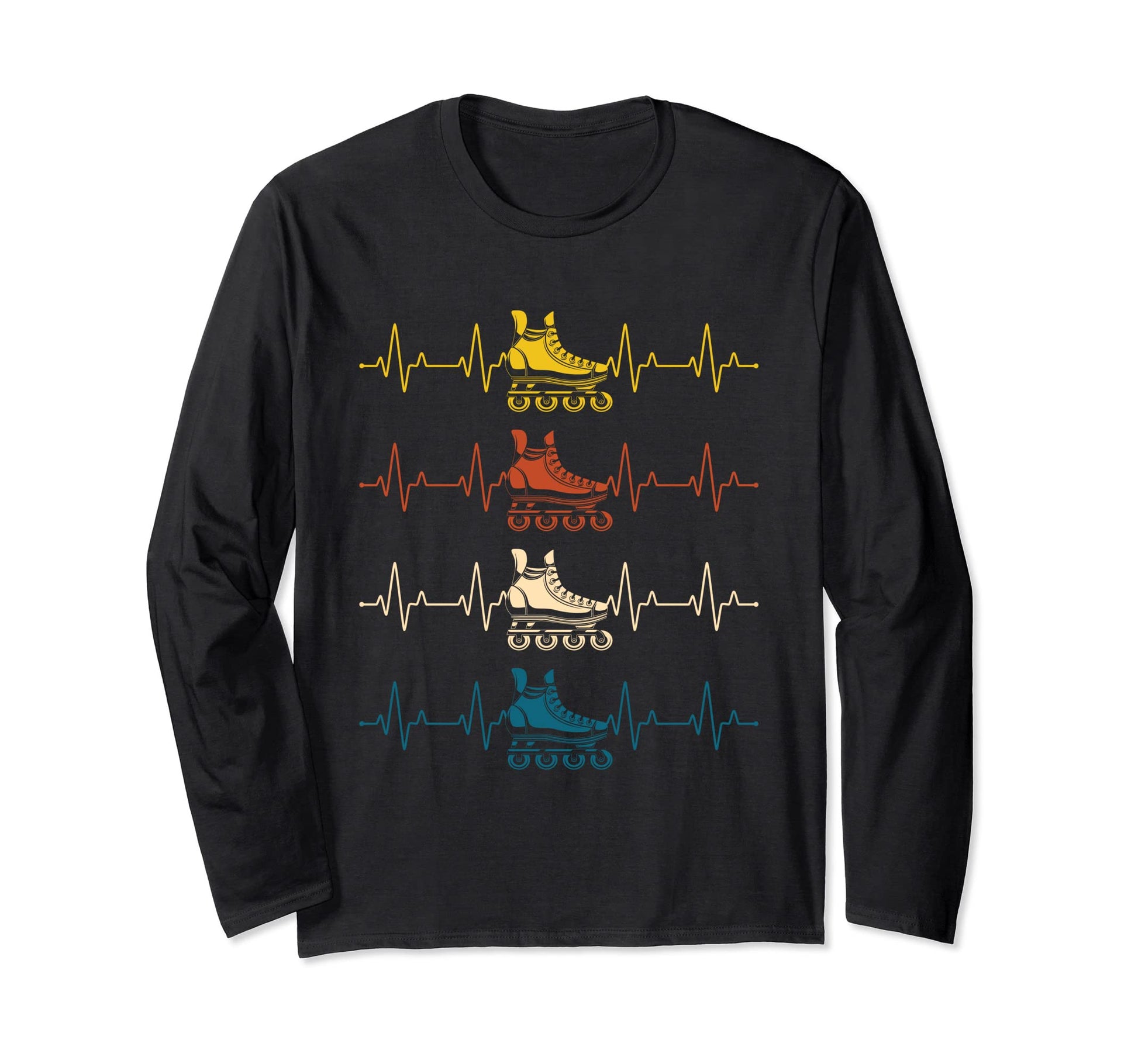 Roller Skaters Inline Skates Gift Hoodie - Trendy Graphic Men Women - T-Shirt, Sweatshirt, Hoodie