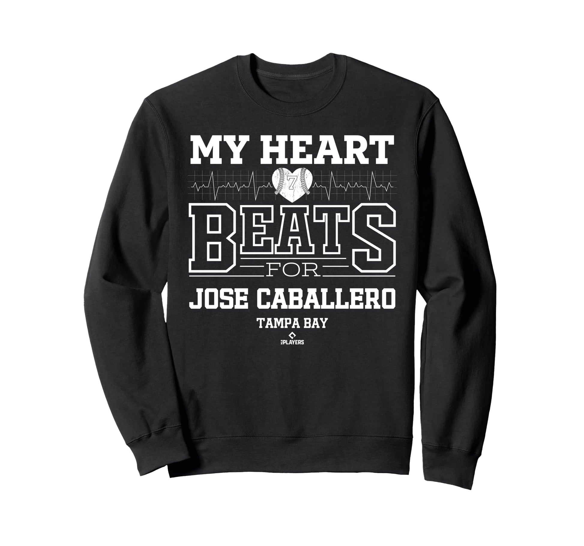 My Heart Beats Jose Caballero Tampa Sweatshirt - Trendy Graphic for Adults - T-Shirt, Sweatshirt, Hoodie