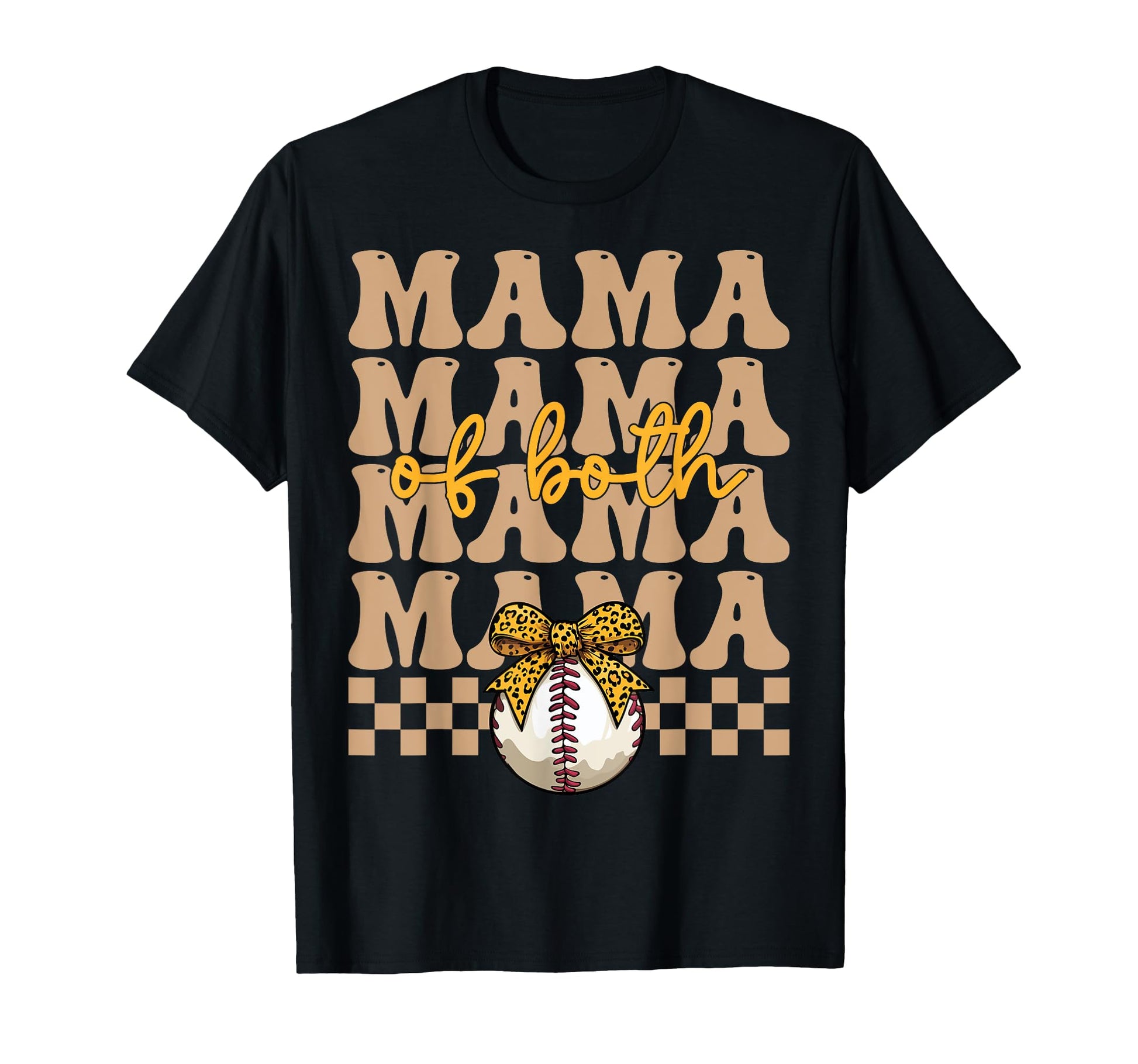 Leopard Mothers Day Mama Mom Both T-Shirt - Trendy Graphic Men Women - T-Shirt, Sweatshirt, Hoodie
