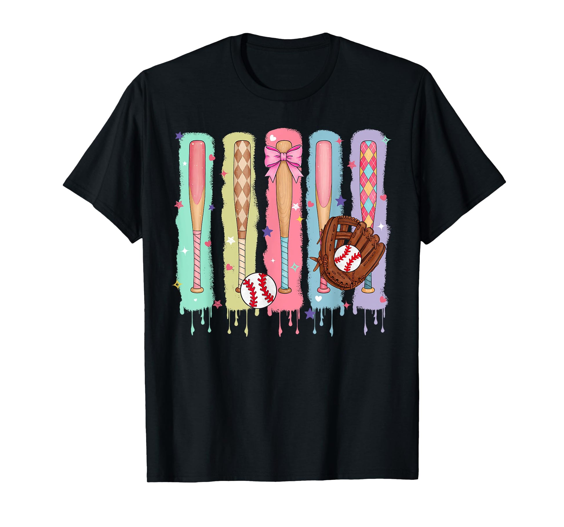 Coquette Bow Baseball Baseball Mama T-Shirt - Aesthetic Graphic Unisex - T-Shirt, Sweatshirt, Hoodie