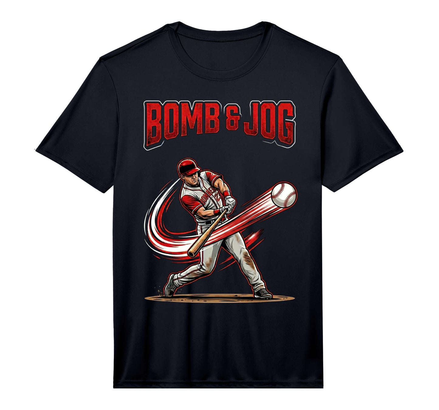 Mens Bomb Jog Baseball Homerun Hitter T-Shirt - Graphic Print Unisex - T-Shirt, Sweatshirt, Hoodie
