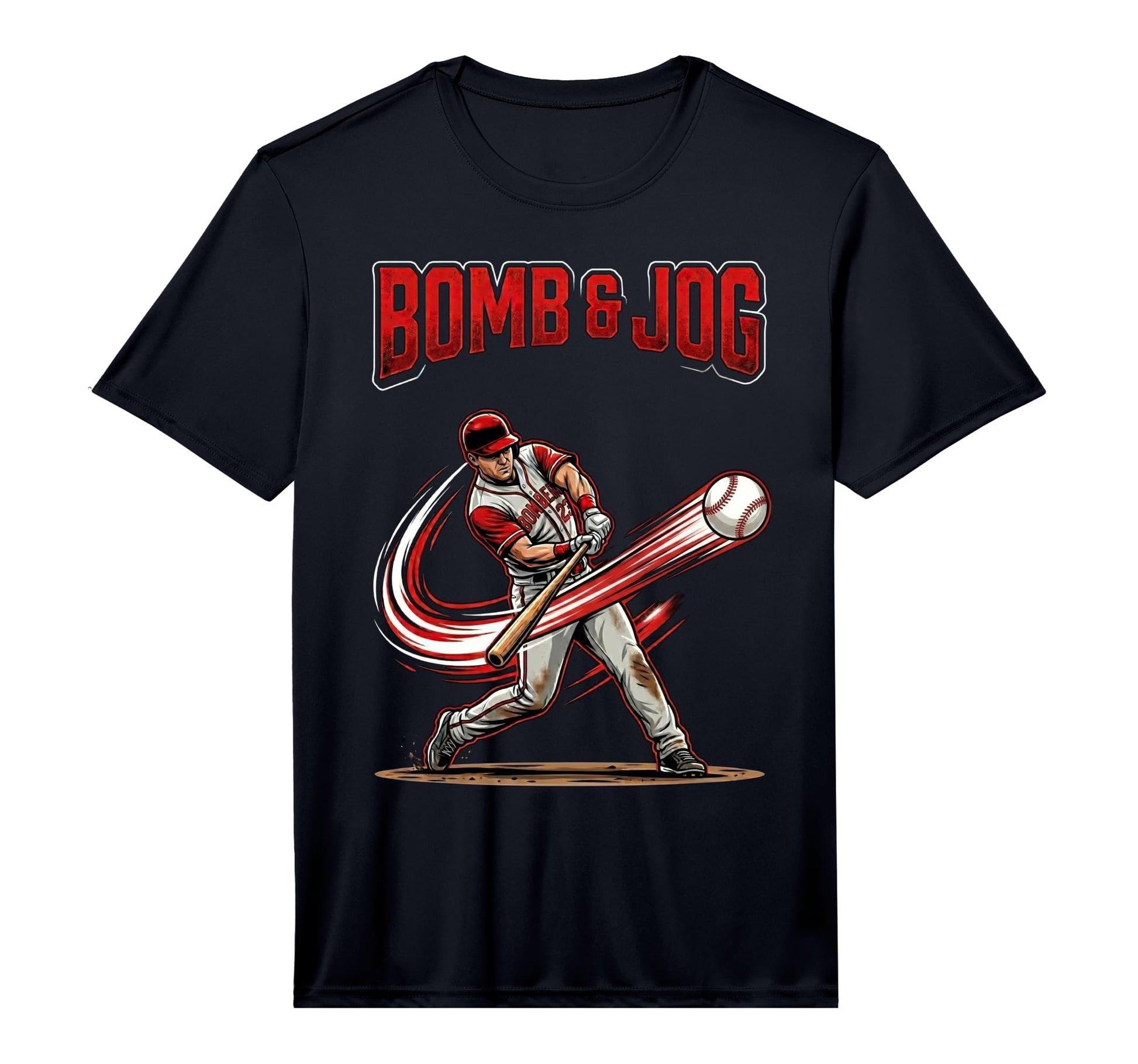 Mens Bomb Jog Baseball Homerun Hitter T-Shirt - Graphic Print Unisex - T-Shirt, Sweatshirt, Hoodie