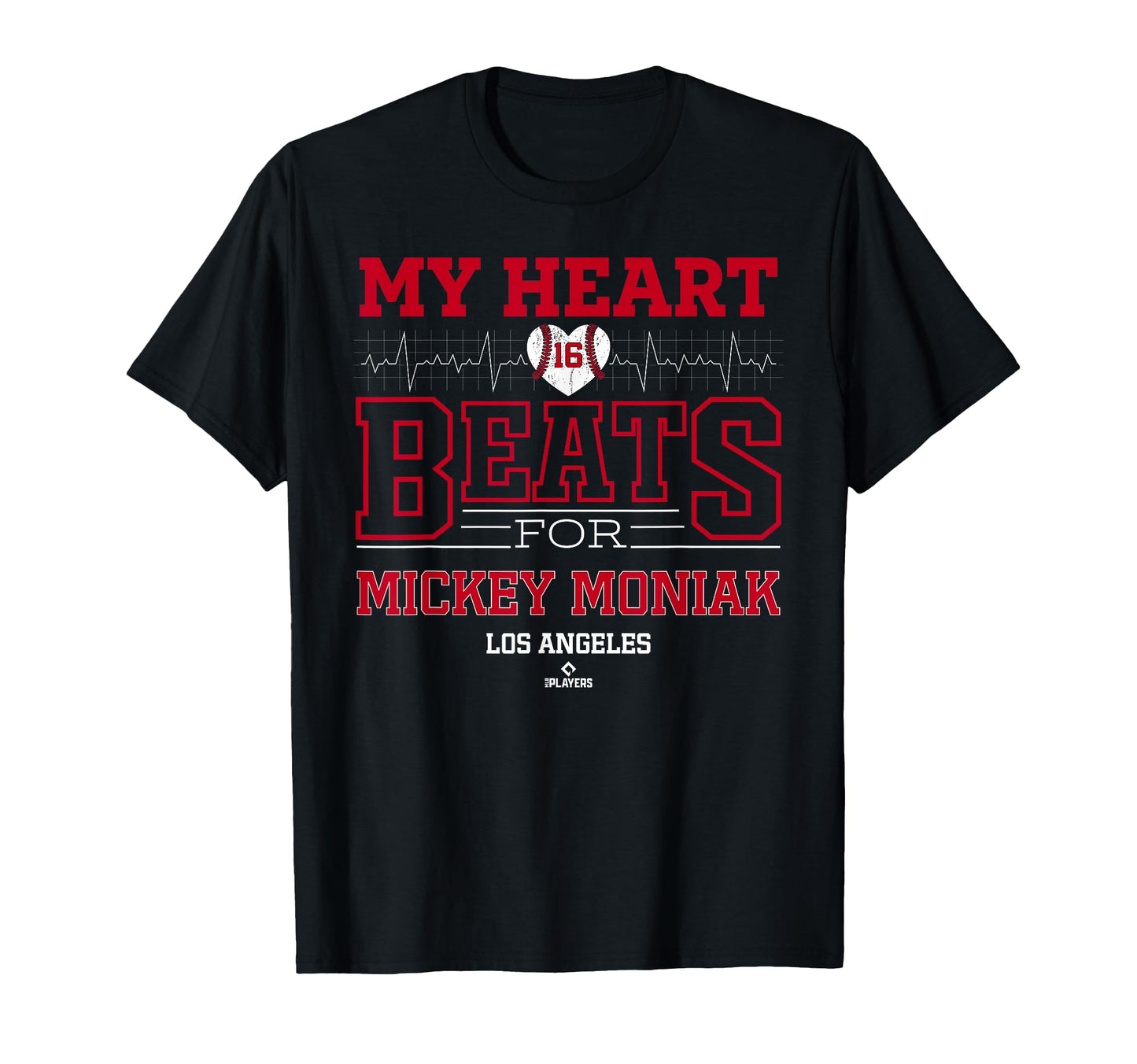 My Heart Beats Mickey Moniak Los T-Shirt - Casual Everyday Wear Unisex - T-Shirt, Sweatshirt, Hoodie
