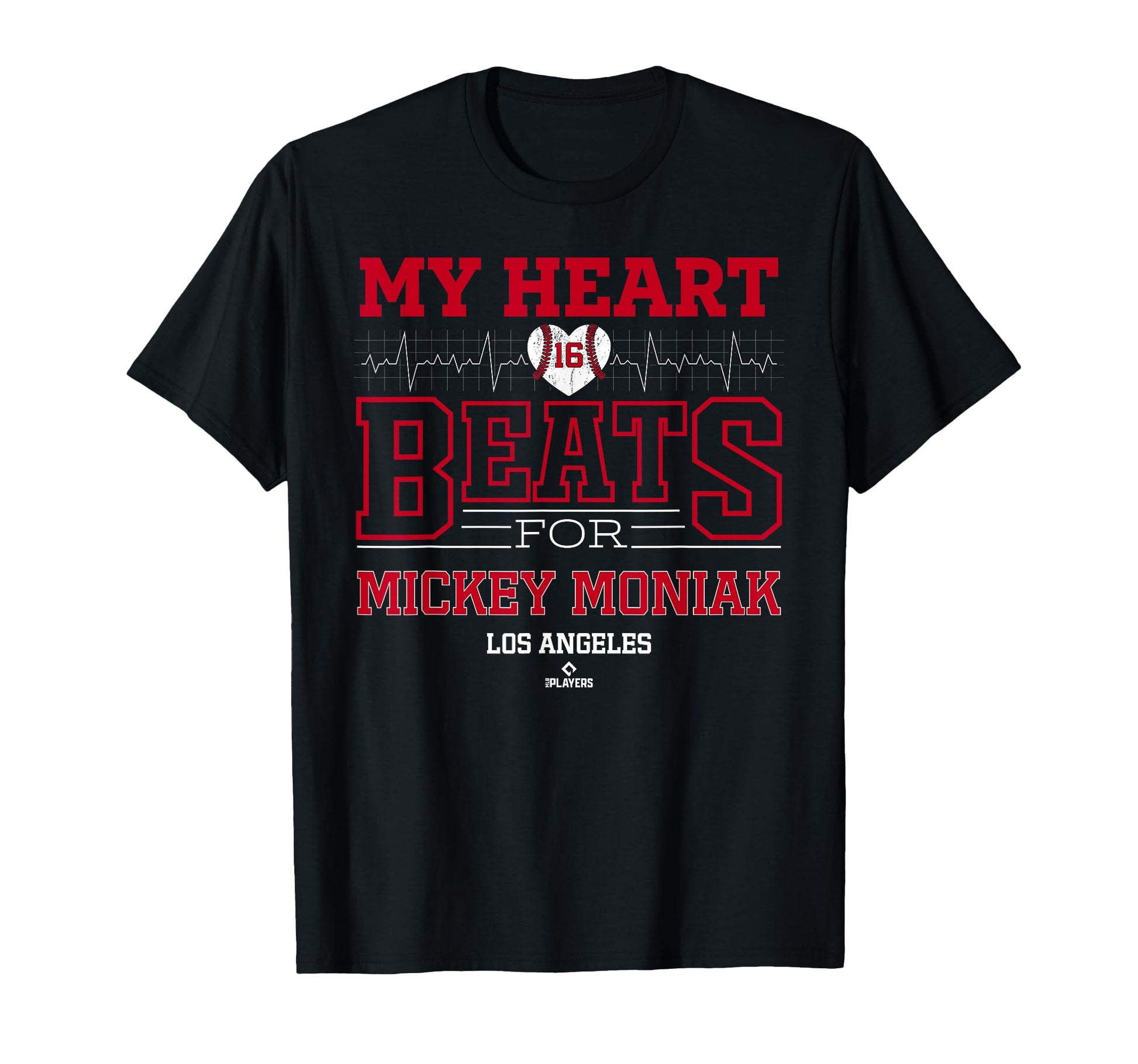 My Heart Beats Mickey Moniak Los T-Shirt - Casual Everyday Wear Unisex - T-Shirt, Sweatshirt, Hoodie