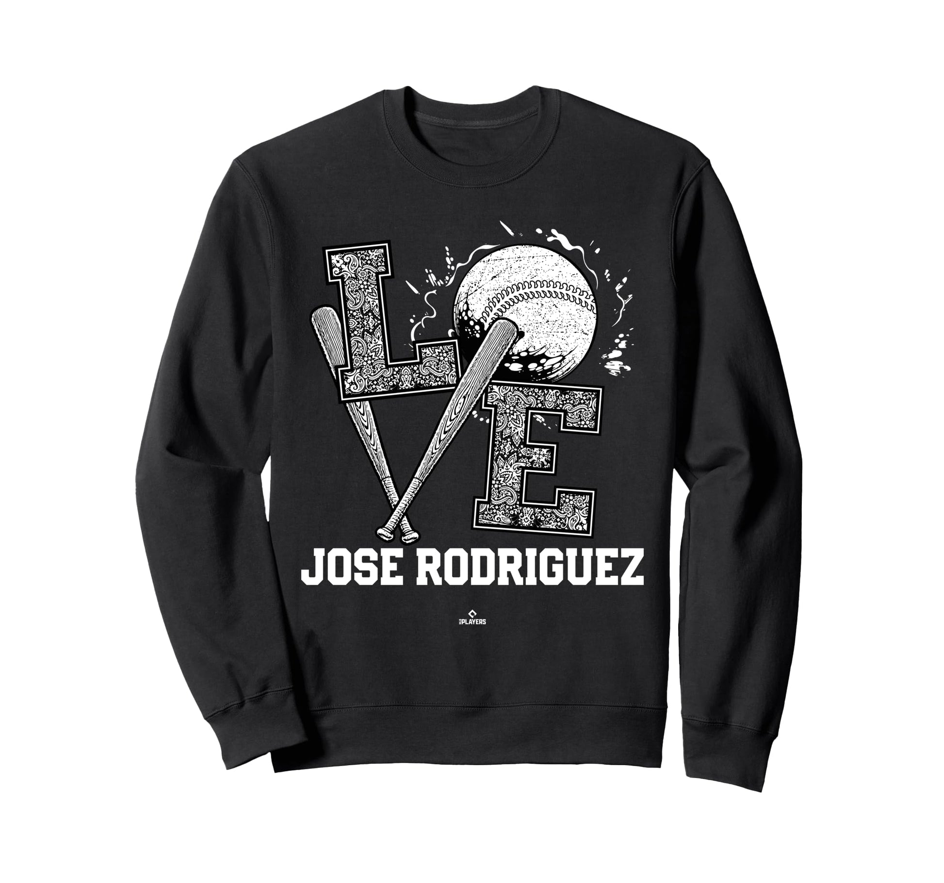 Distressed Baseball Love Jose Sweatshirt - Aesthetic Graphic Unisex - T-Shirt, Sweatshirt, Hoodie