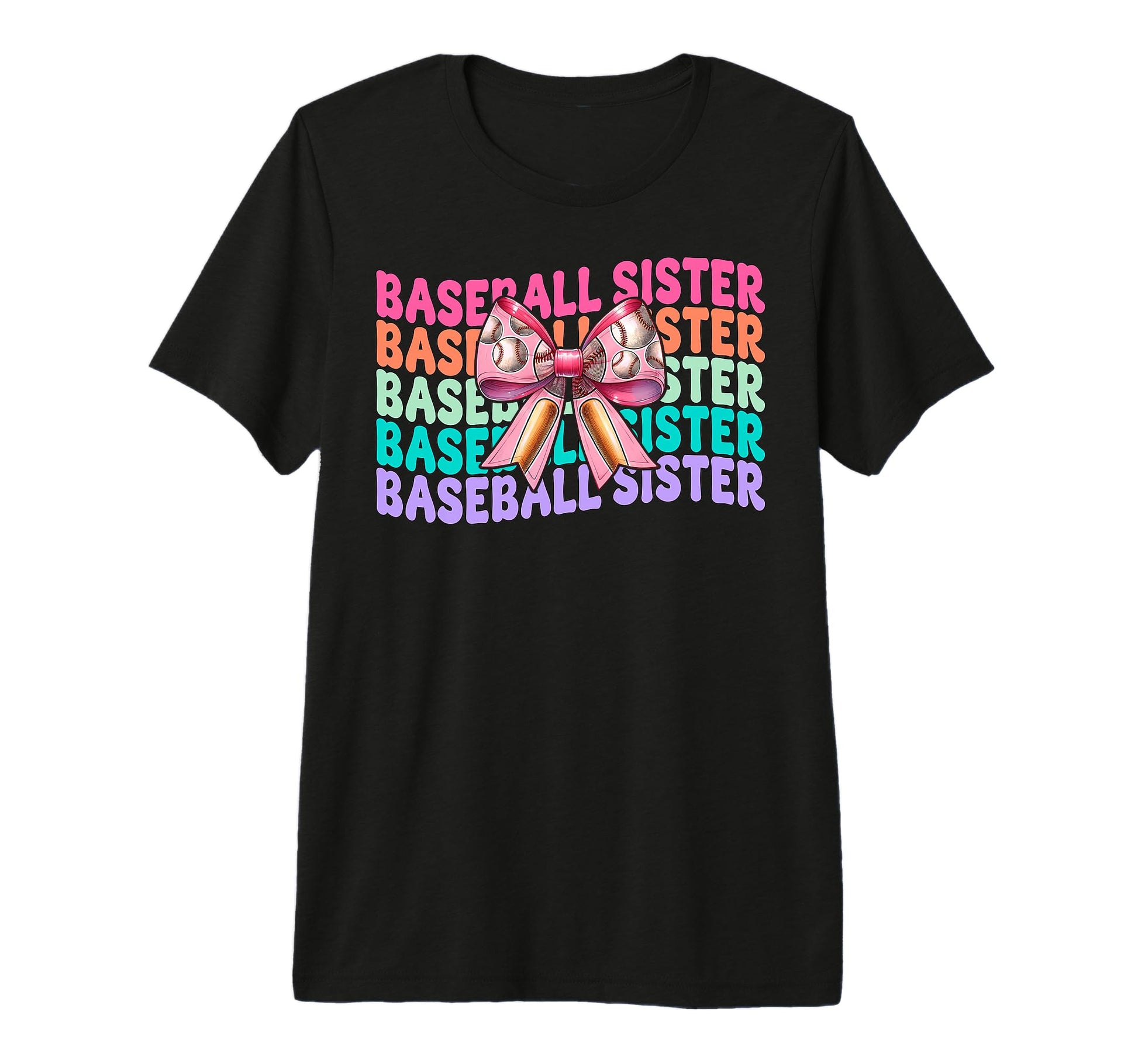 Baseball Sister Baseball Coquette T-Shirt - Minimalist Print for Adults - T-Shirt, Sweatshirt, Hoodie