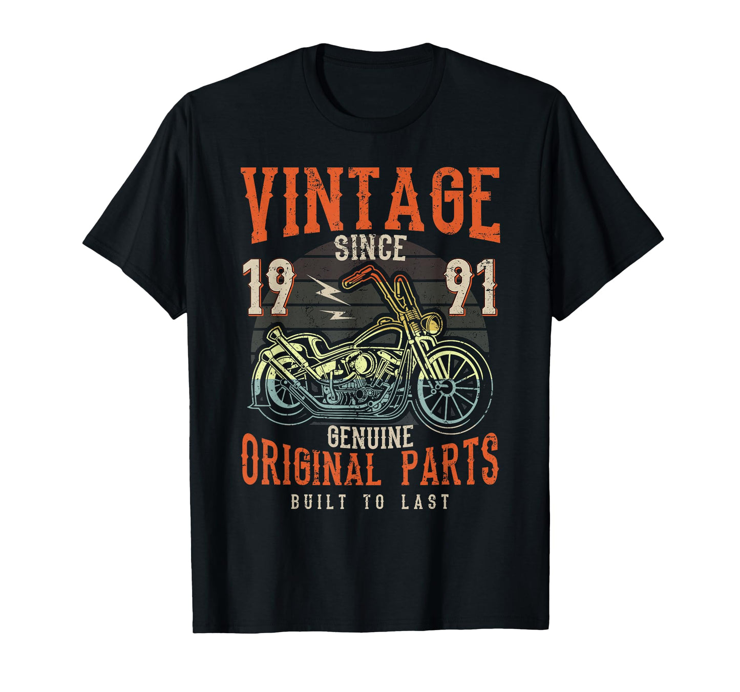 35Th Birthday 1991 Motorcycle T-Shirt - Fun Novelty Design for Adults - T-Shirt, Sweatshirt, Hoodie