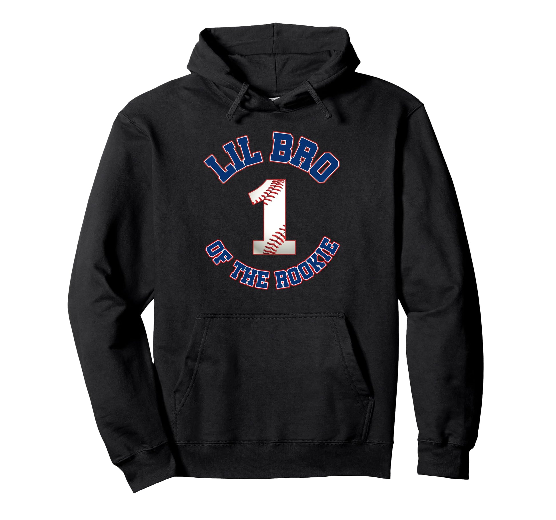 Lil Bro Rookie 1St Birthday Baseball Hoodie - Fun Novelty Design Unisex - T-Shirt, Sweatshirt, Hoodie