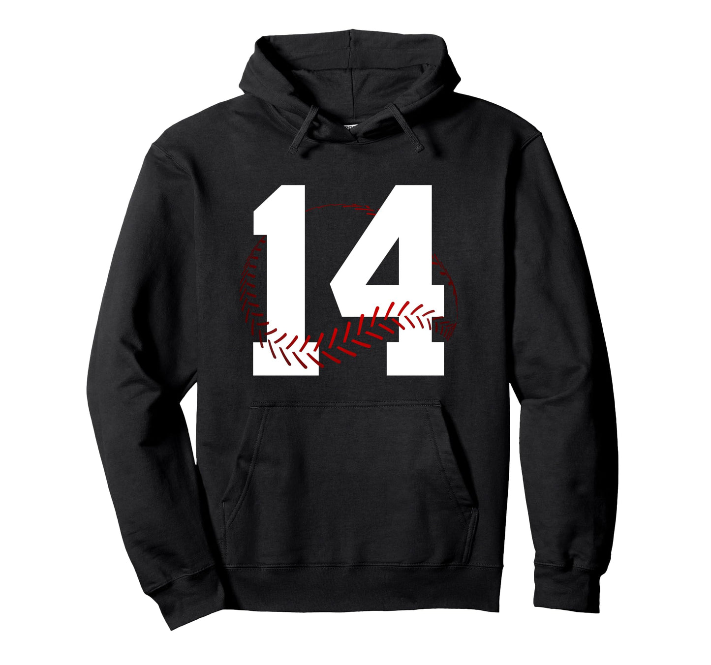 Number 14 Years Baseball 14Th Hoodie - Aesthetic Graphic for Adults - T-Shirt, Sweatshirt, Hoodie