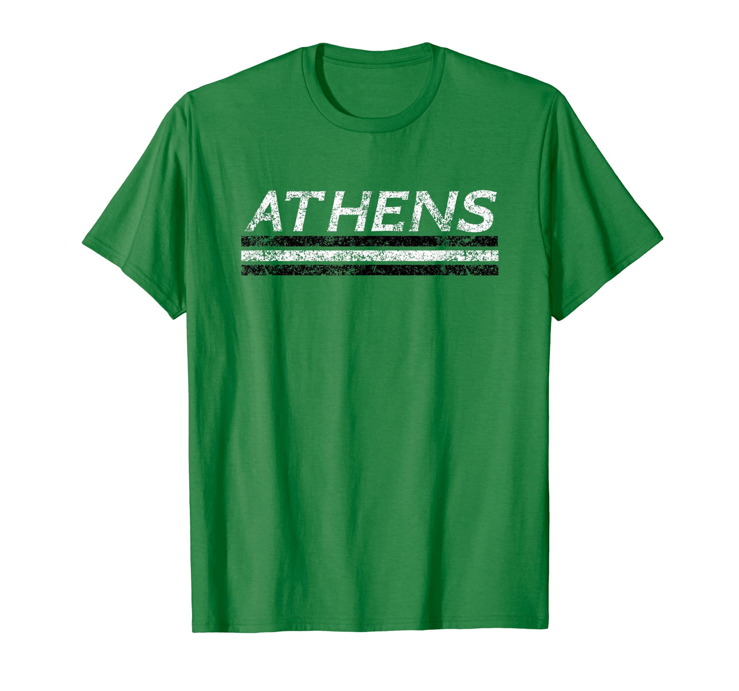 Athens Ohio Weathered Stripe T-Shirt - Aesthetic Graphic for Adults - T-Shirt, Sweatshirt, Hoodie