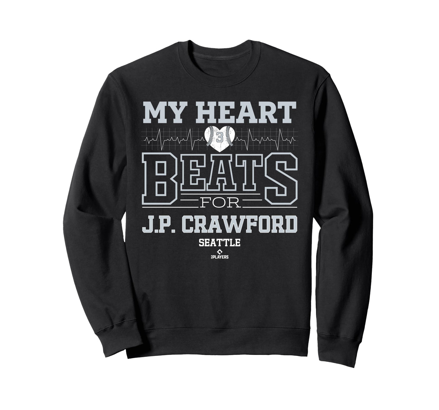 My Heart Beats J P Crawford Sweatshirt - Aesthetic Graphic for Adults - T-Shirt, Sweatshirt, Hoodie