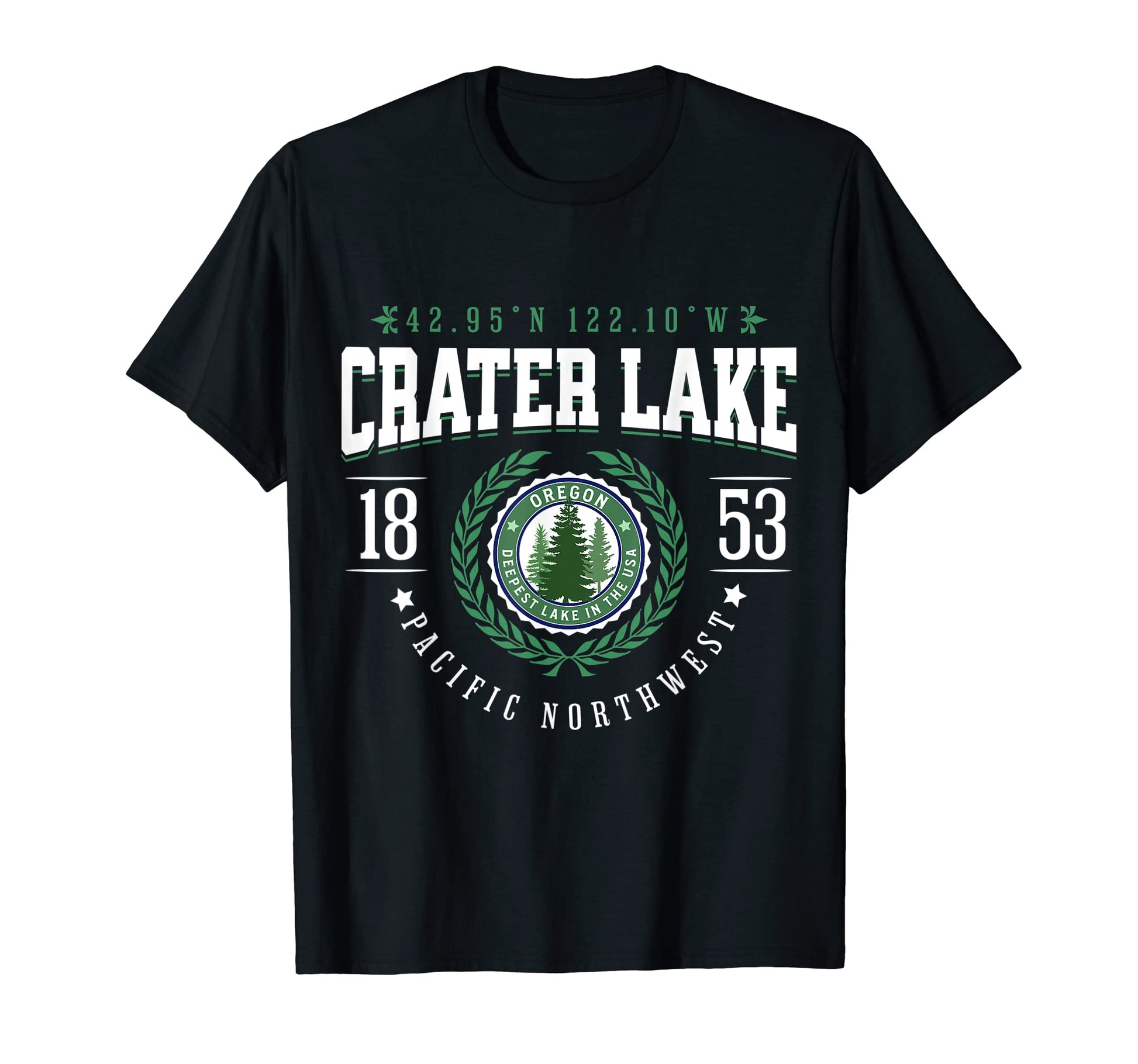 Crater Lake National Park Oregon Pine T-Shirt - Minimalist Print Men Women - T-Shirt, Sweatshirt, Hoodie
