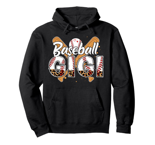 Baseball Gigi Leopard Gigi Baseball Hoodie - Streetwear Style Men Women - T-Shirt, Sweatshirt, Hoodie