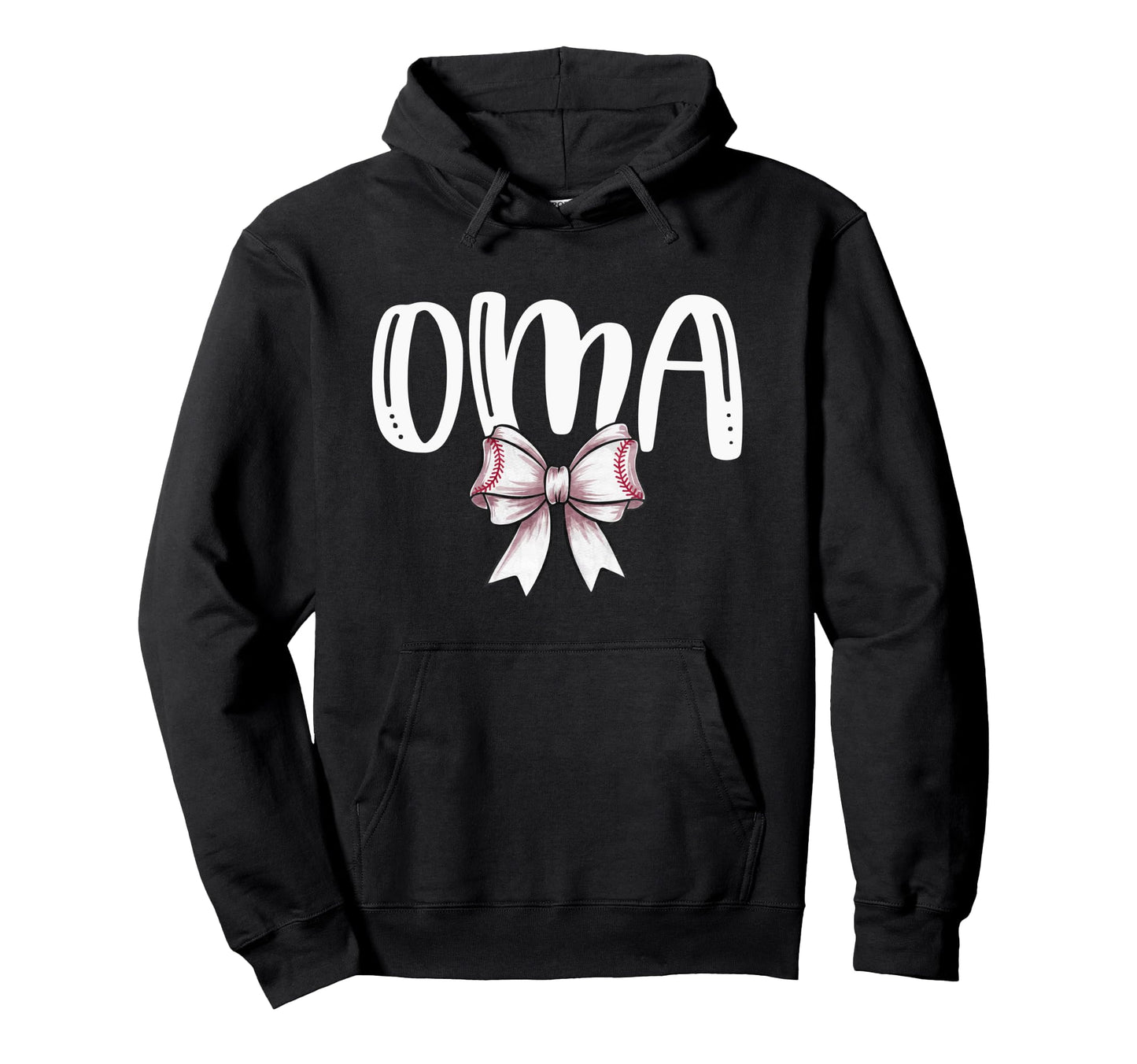Coquette Baseball Oma Spirit Hoodie - Aesthetic Graphic Unisex - T-Shirt, Sweatshirt, Hoodie