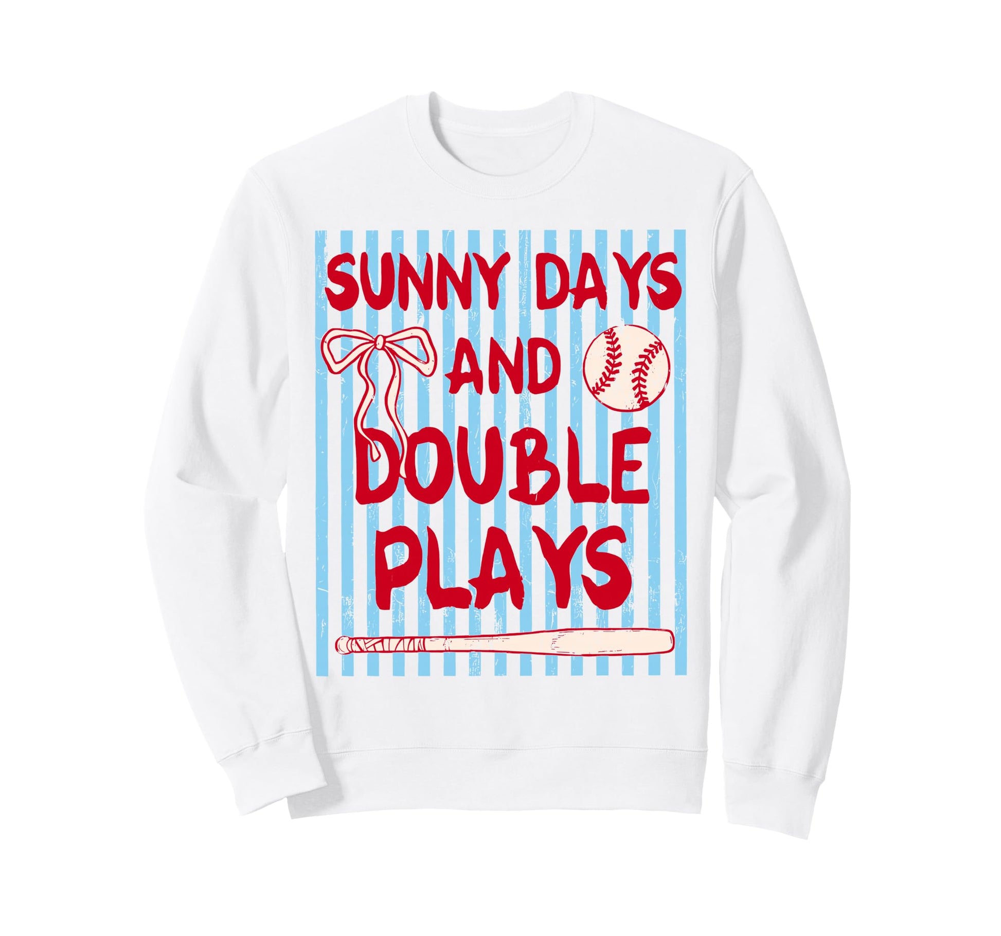Coquette Bow Baseball Softball Sweatshirt - Aesthetic Graphic Men Women - T-Shirt, Sweatshirt, Hoodie